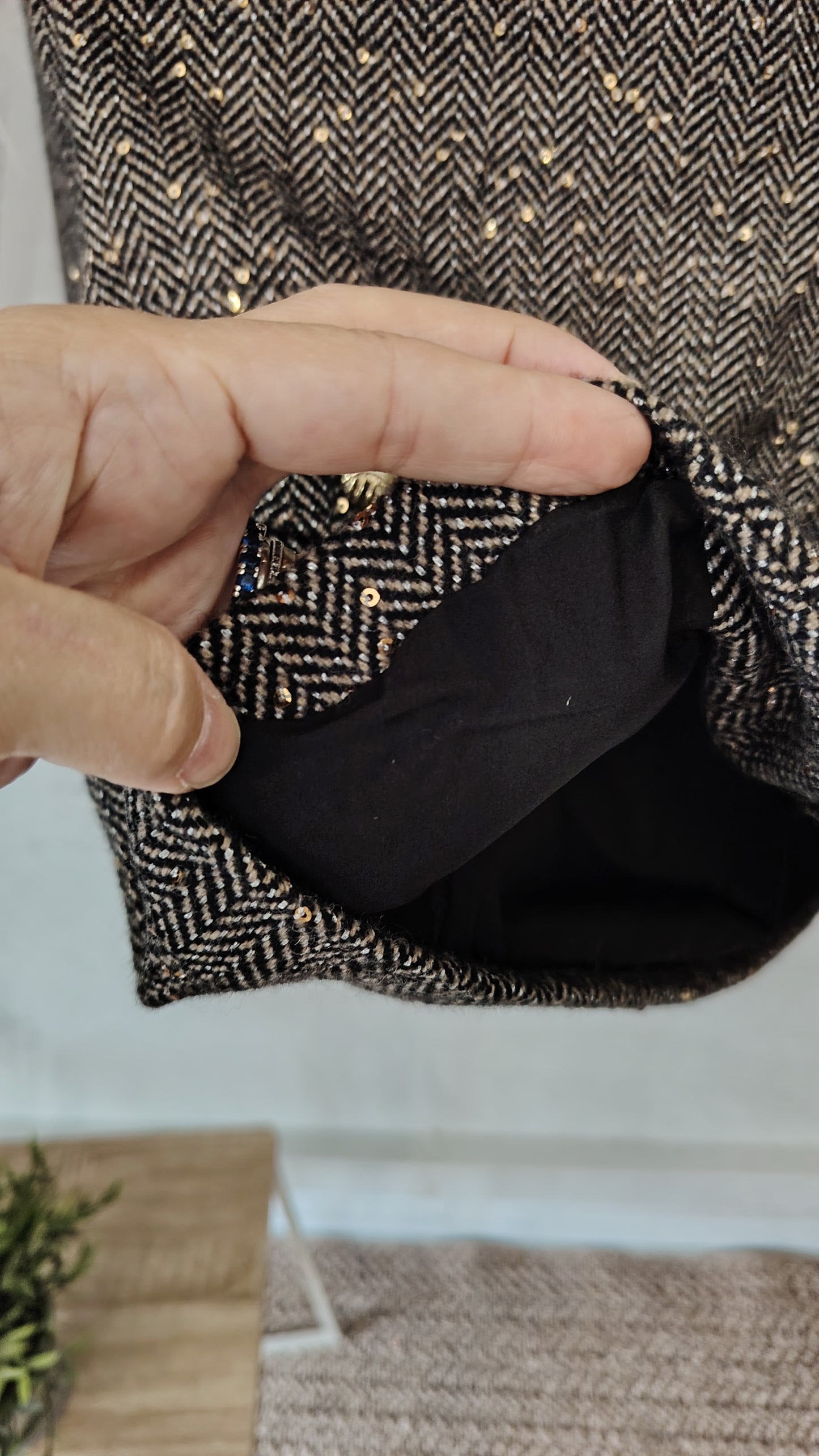 Giacca spinata paiette