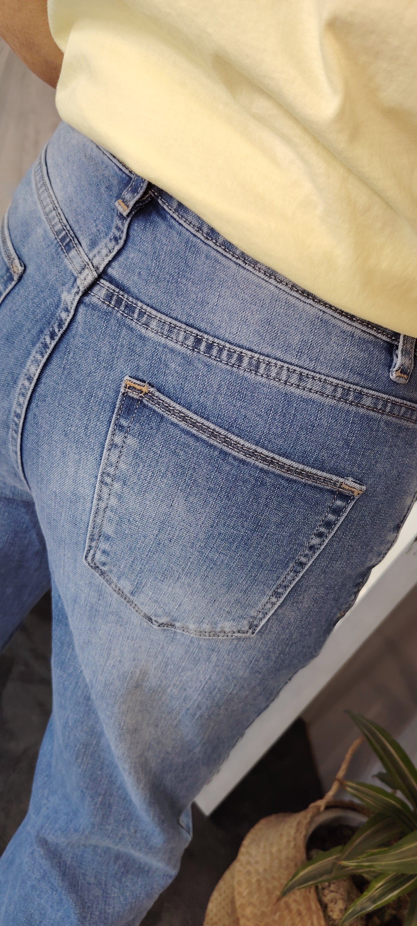 Jeans orlo alto
