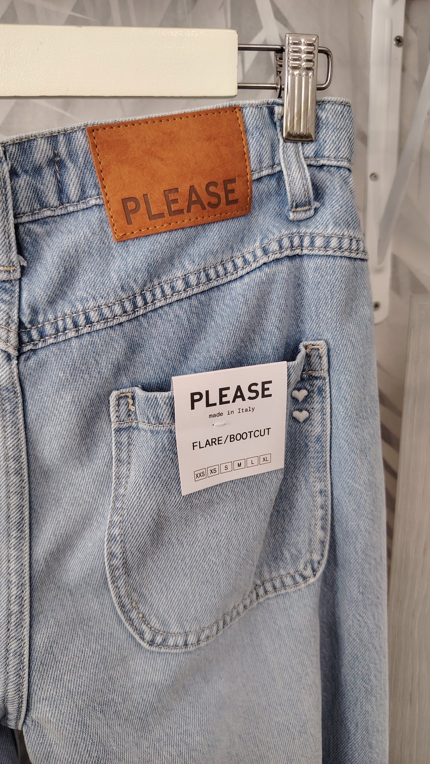 Jeans flare lavaggio chiaro