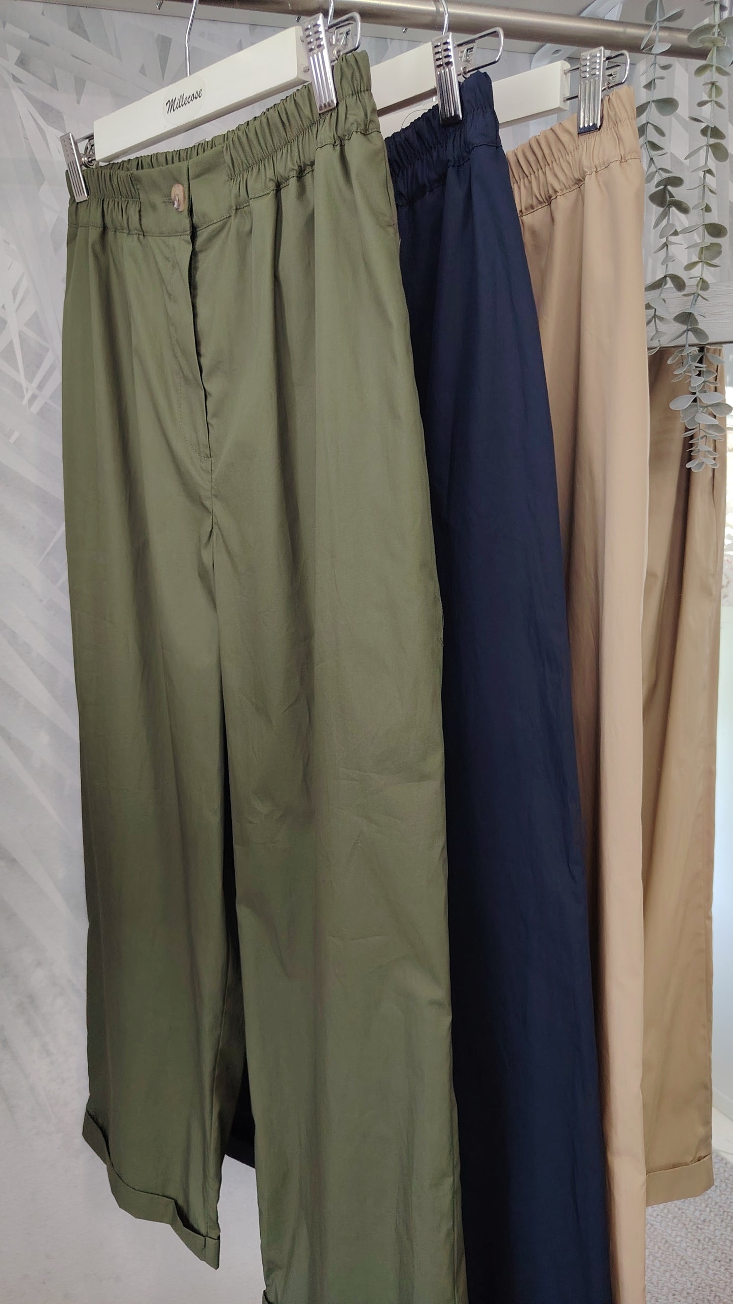 Pantalone gabardina gamba morbida