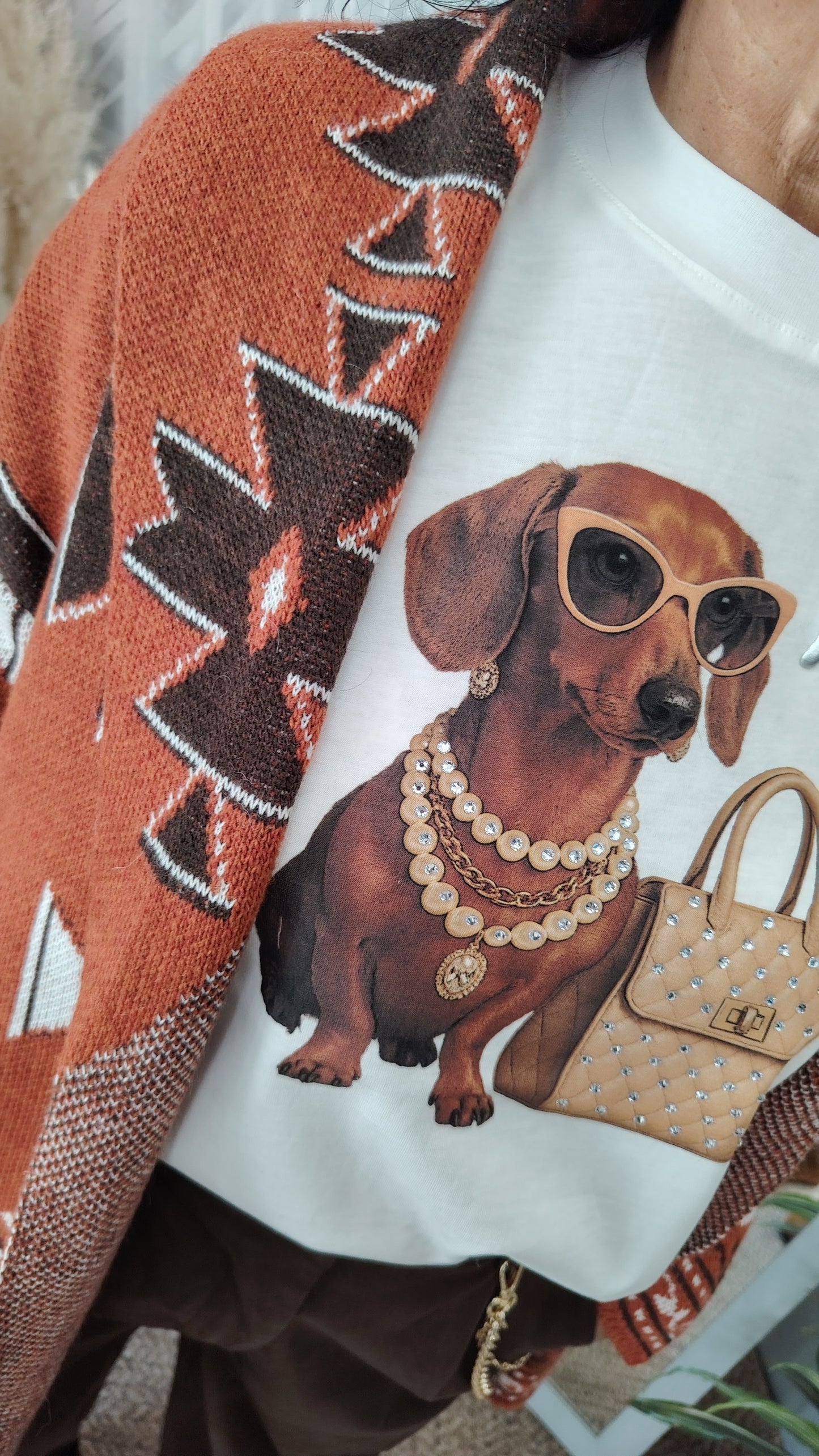 T-shirt bassotto chic