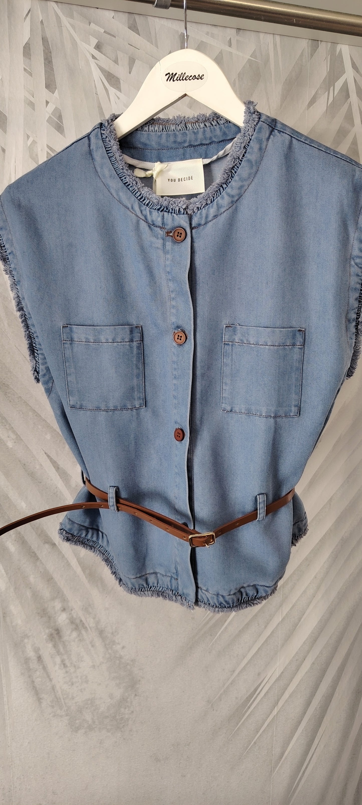 Gilet denim leggero