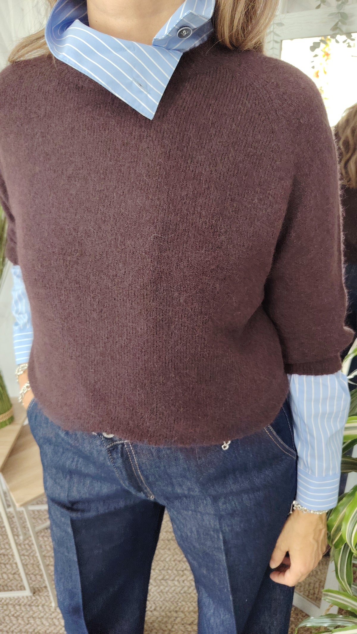 Maglione maniche 3/4