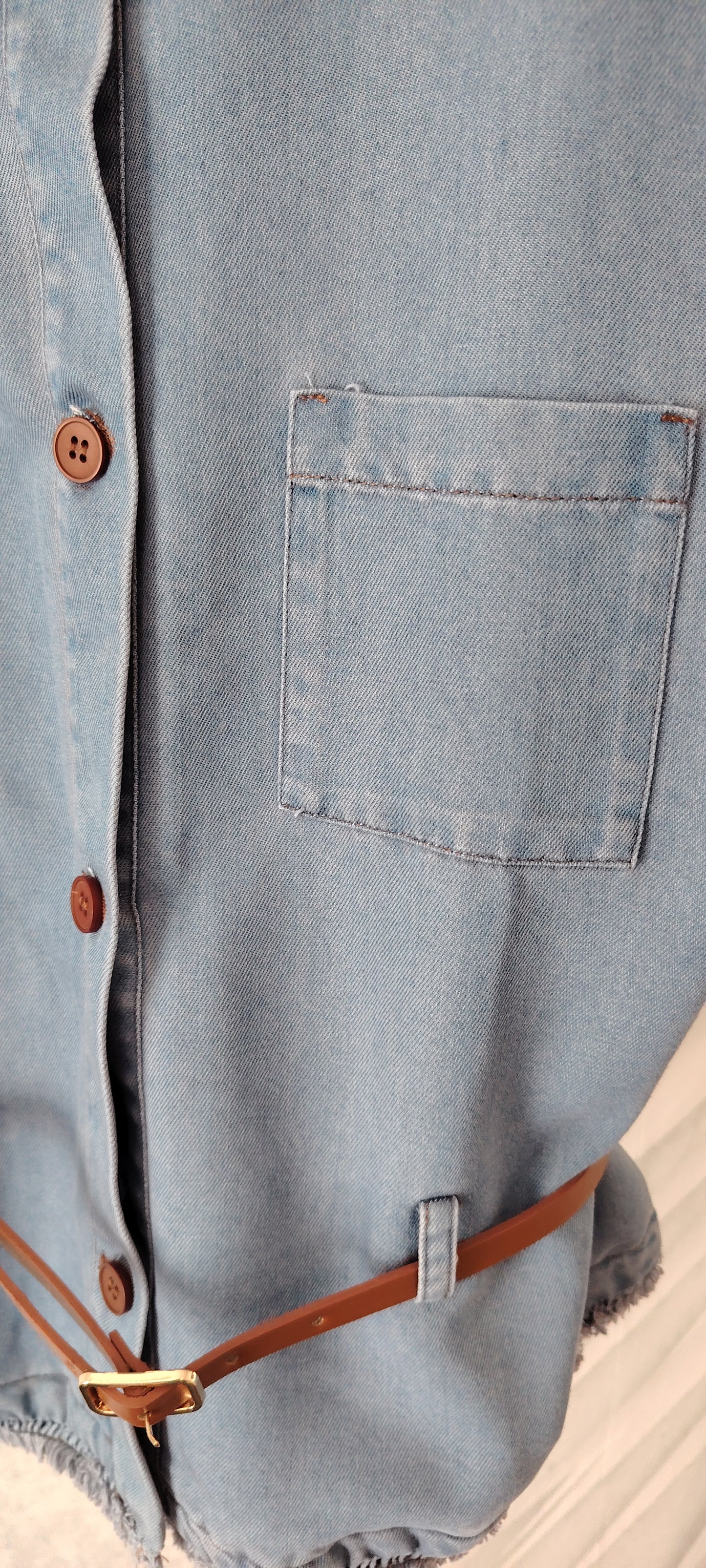 Gilet denim leggero
