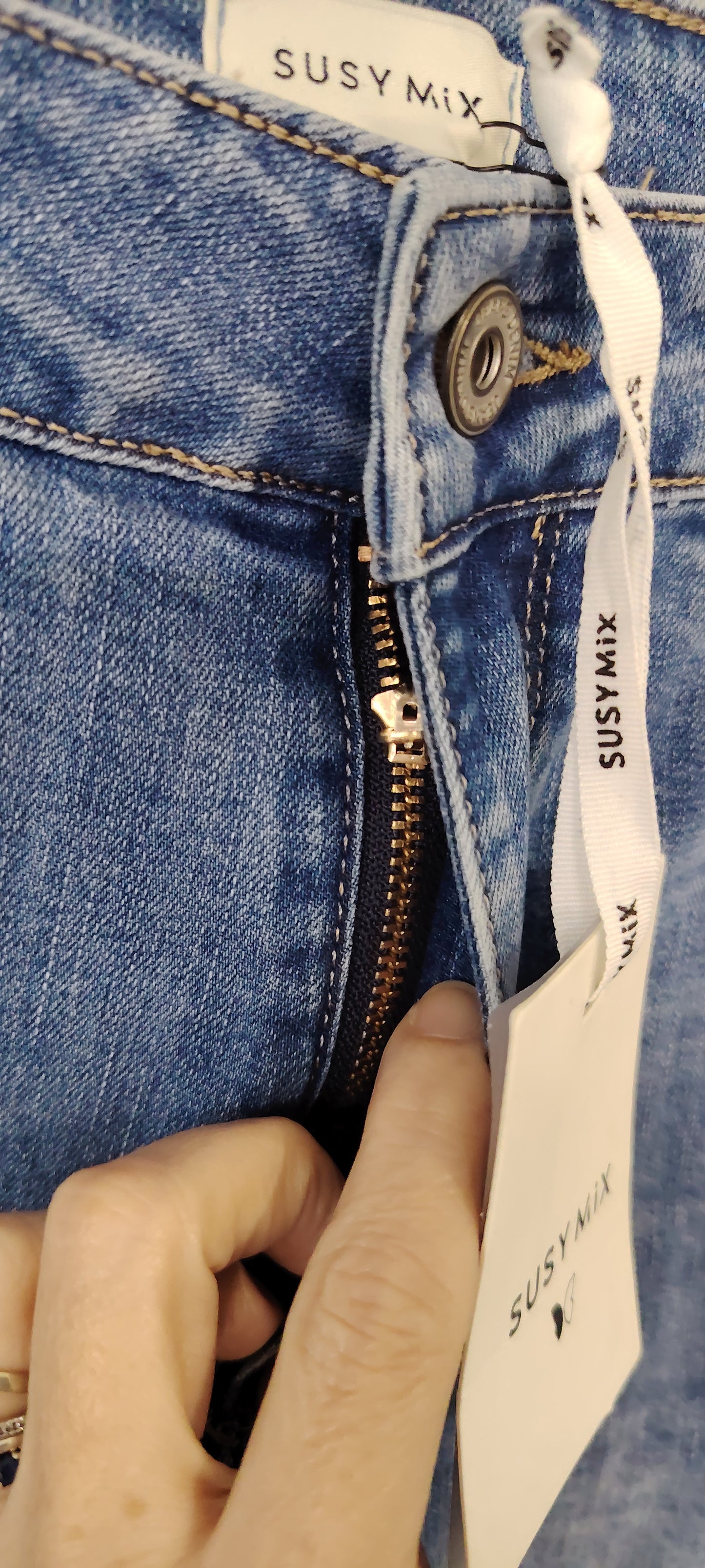 Jeans orlo alto