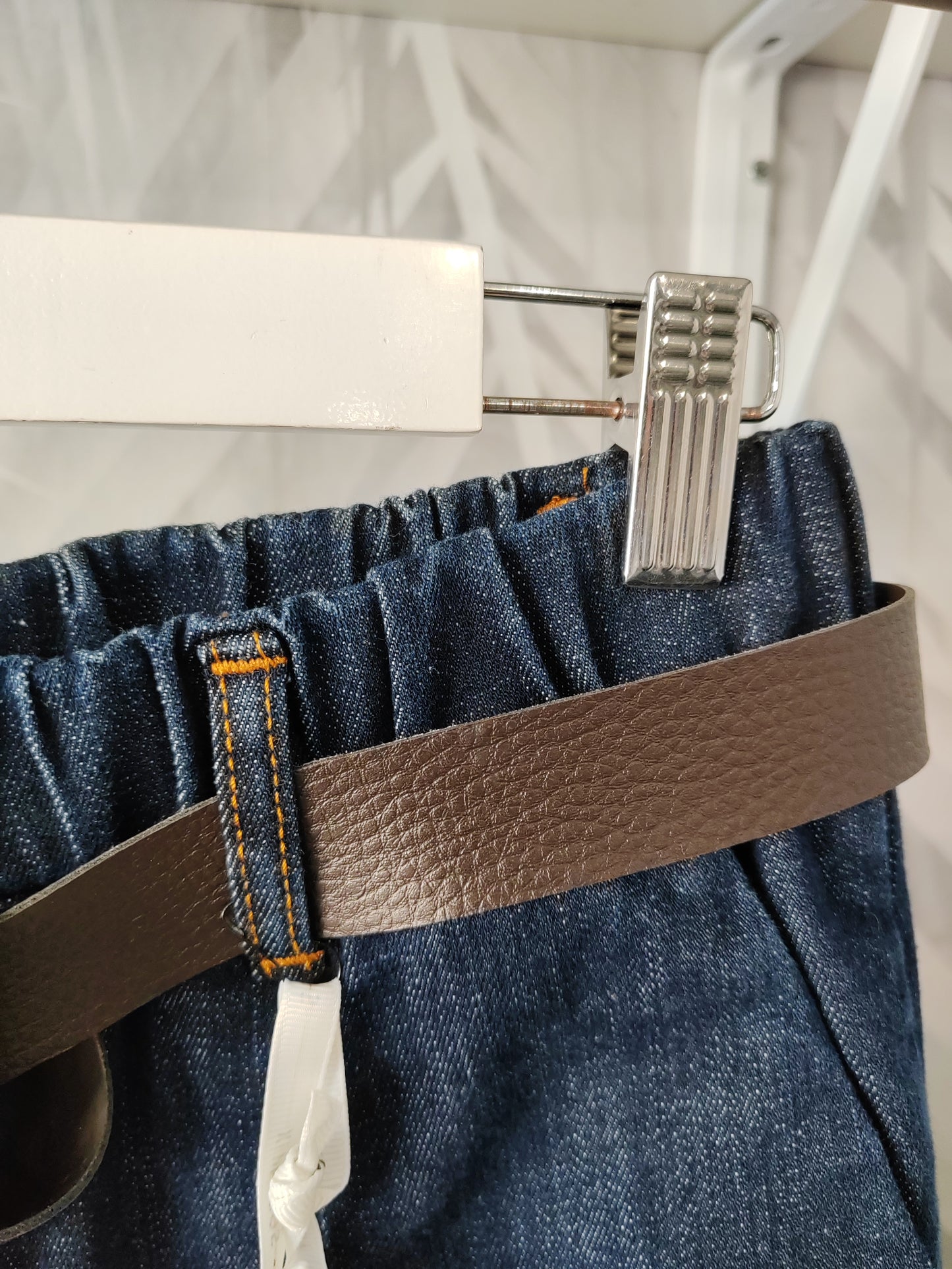 Pantalone denim elasticato