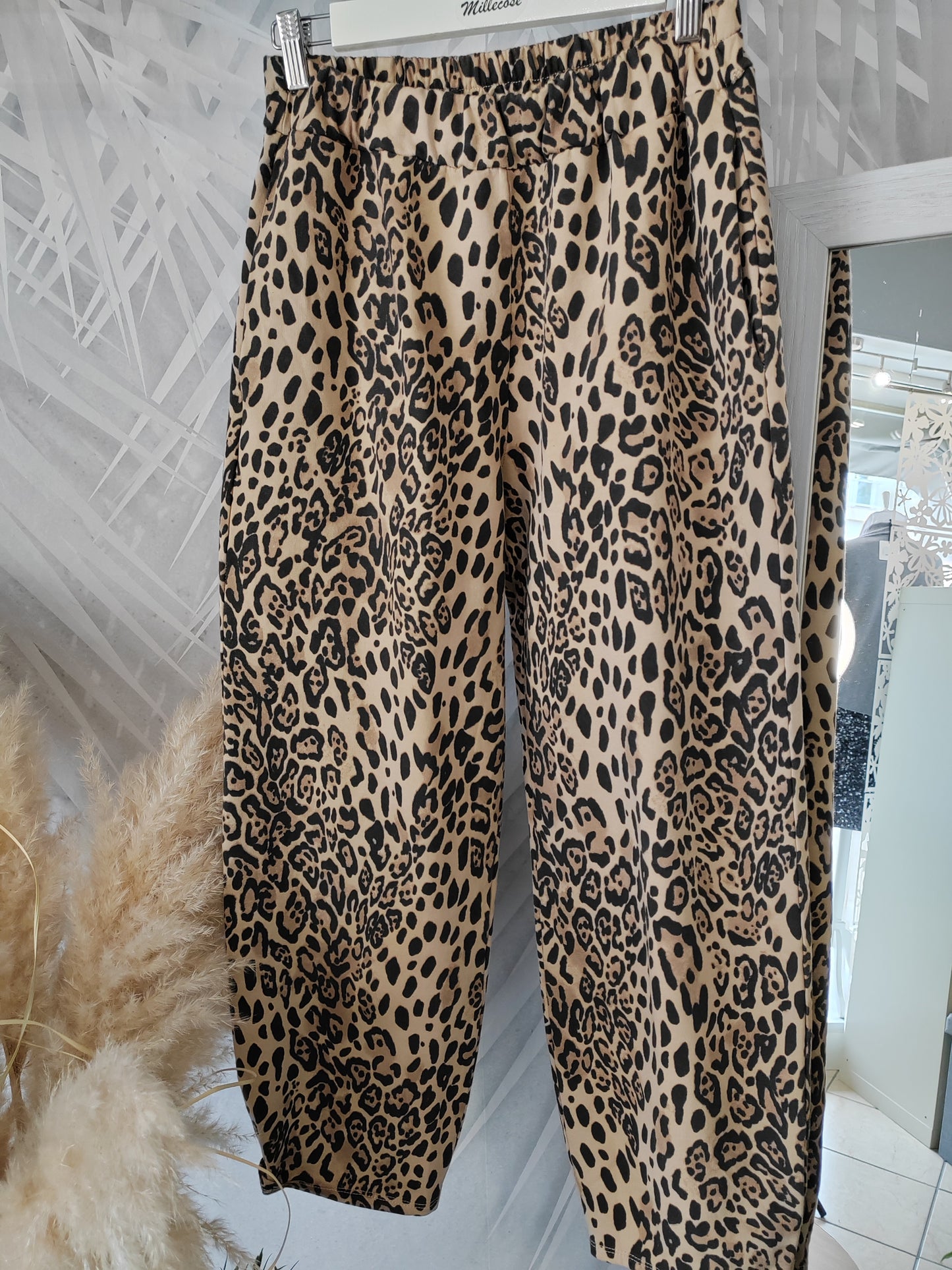 Pantalone maculato felpato