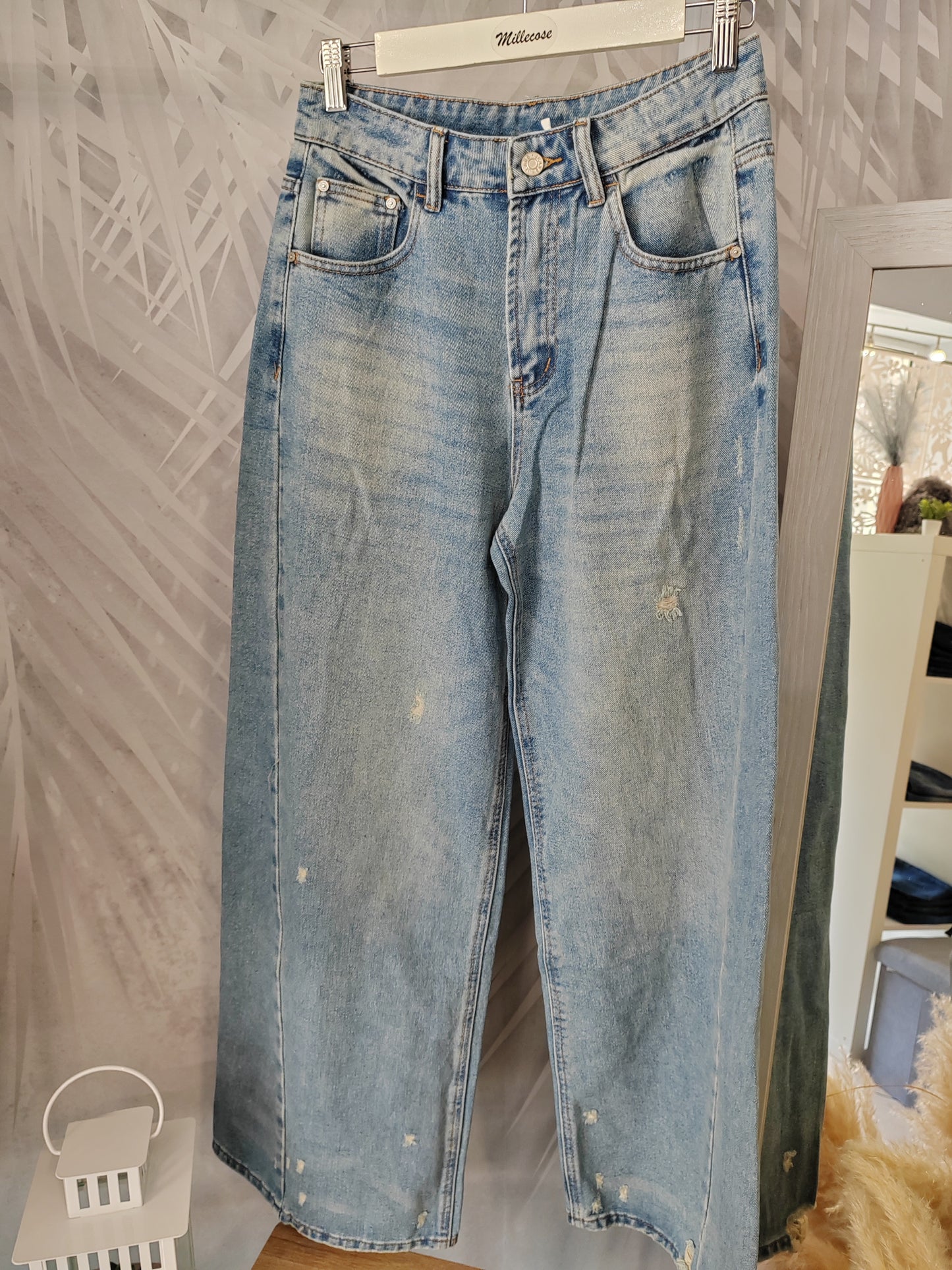 Jeans palazzo sdrucito