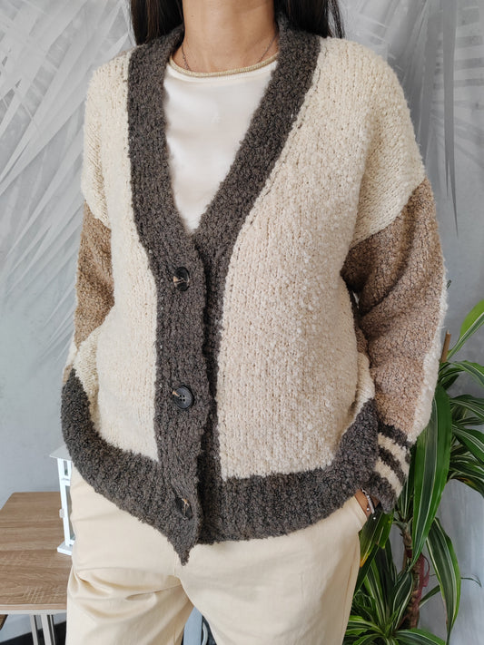 Cardigan Boucle' tre colori