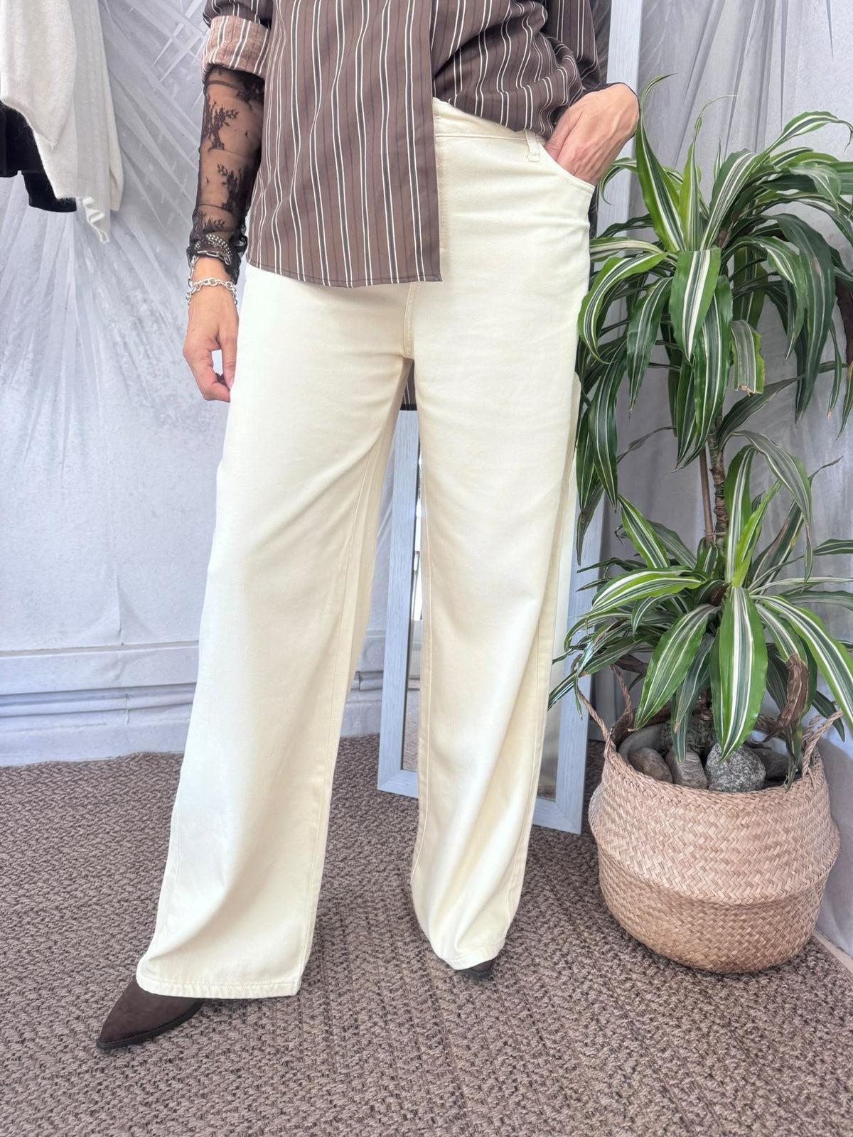 Pantalone palazzo colorato