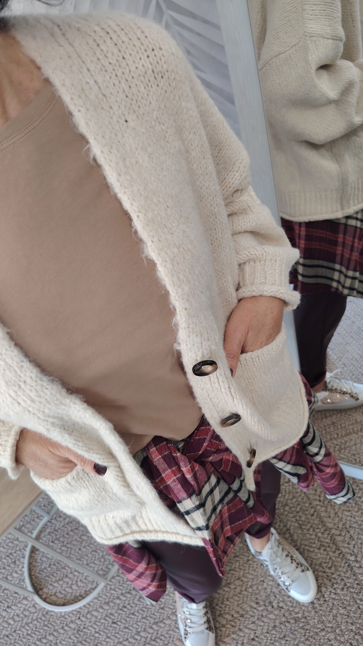 Cardigan lana alpaca