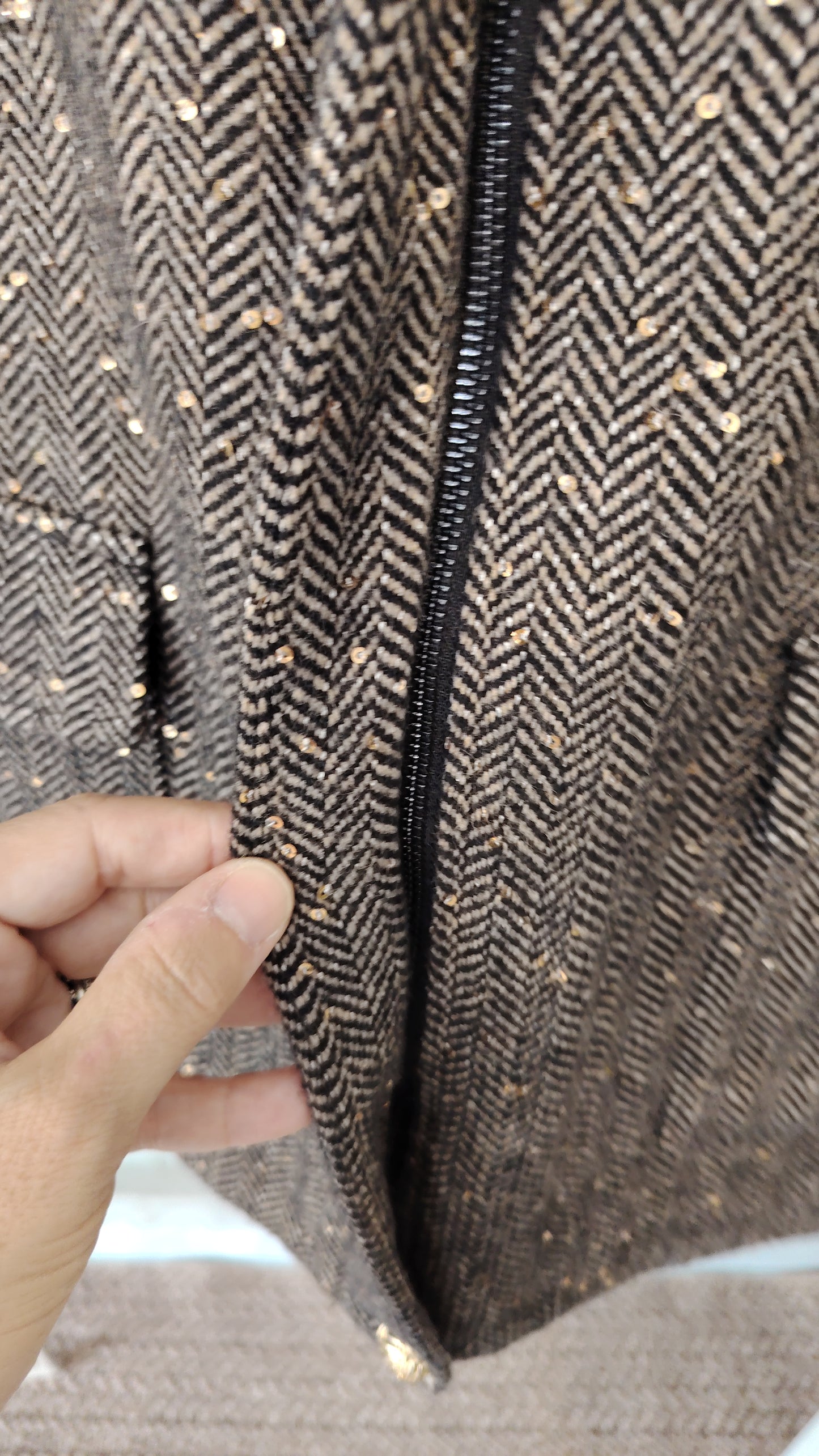 Giacca spinata paiette