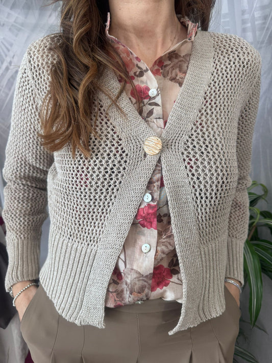 Cardigan traforato