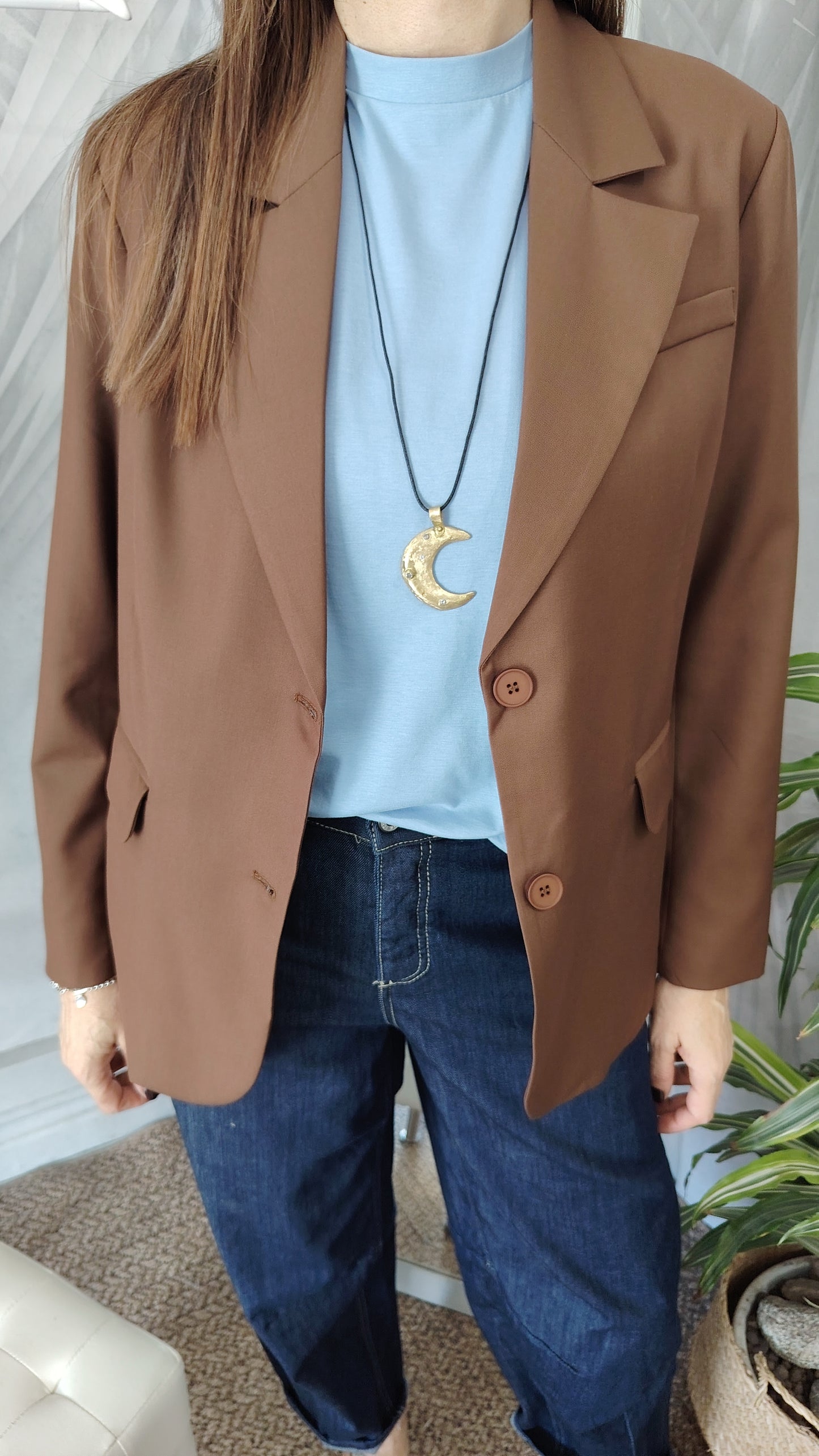 Blazer over due bottoni