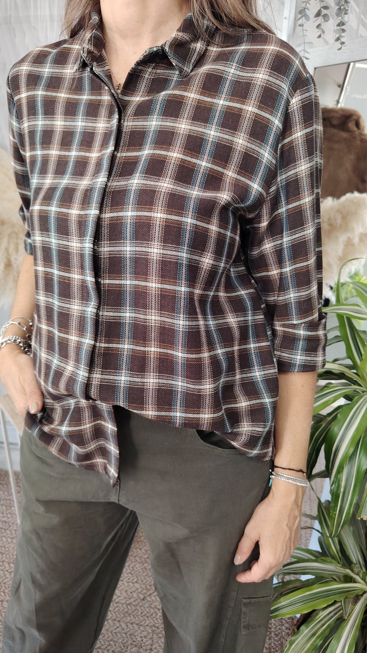 Camicia check flanella