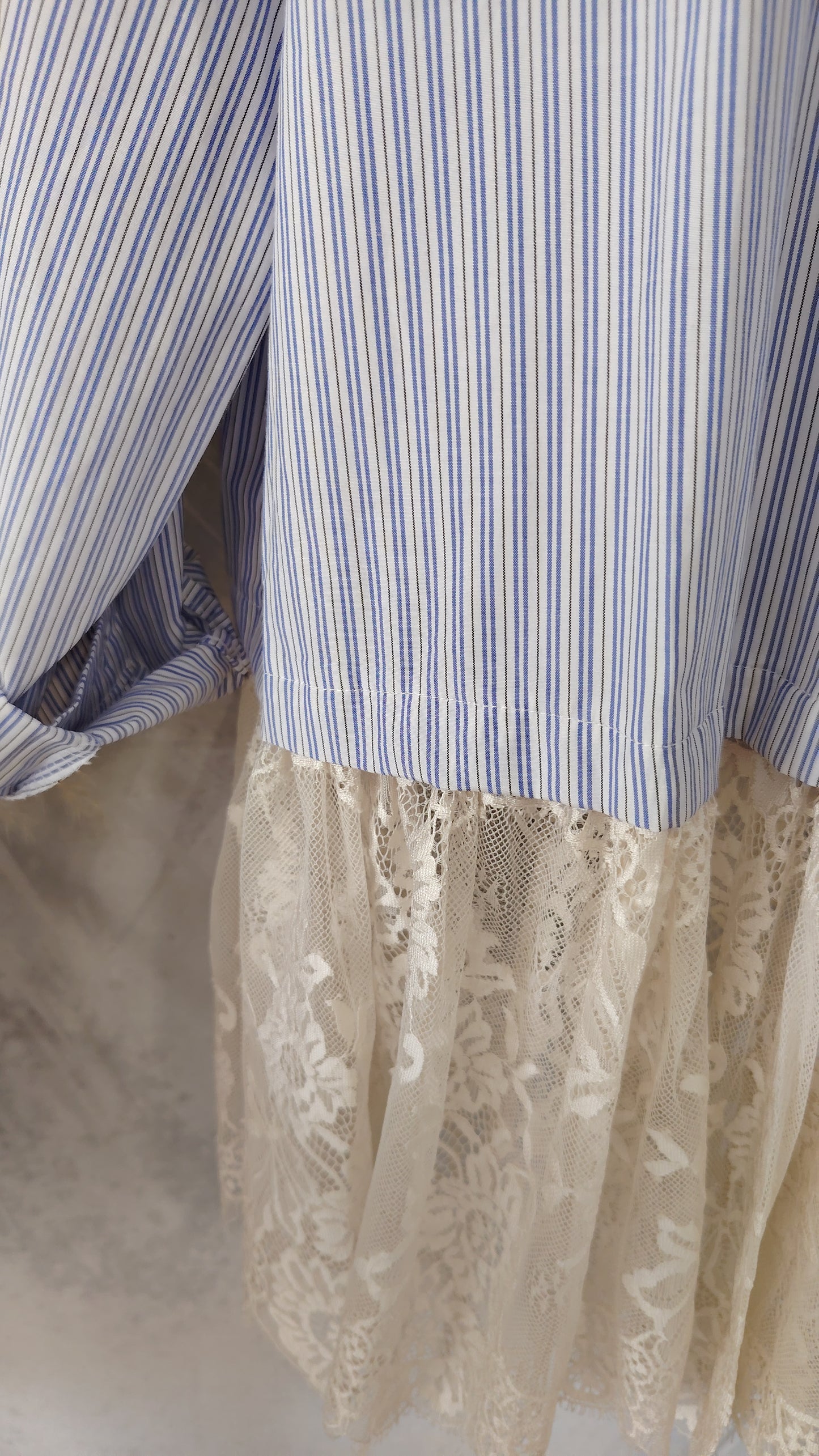 Camicia over con pizzo