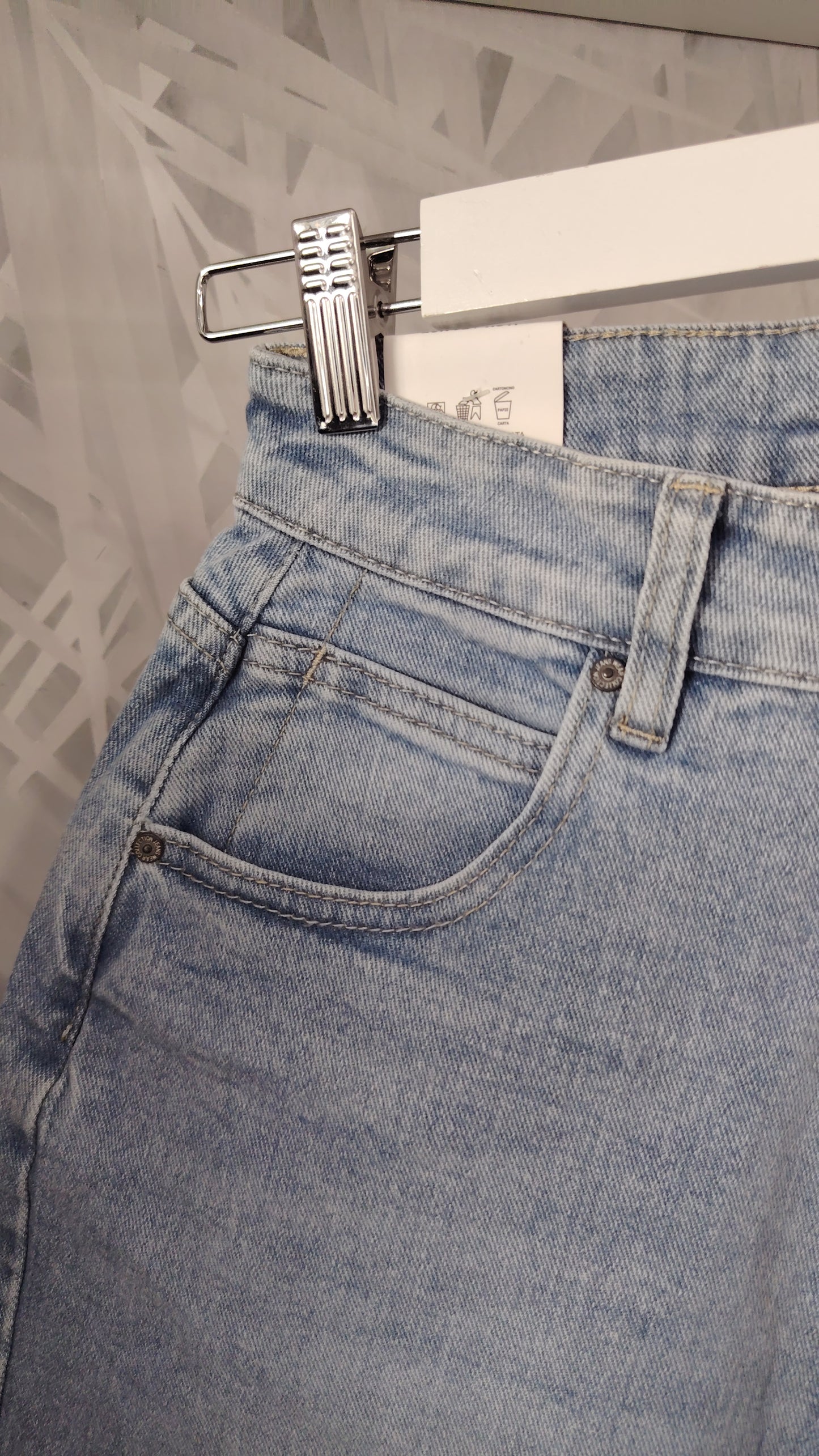 Bermuda denim elasticizzato