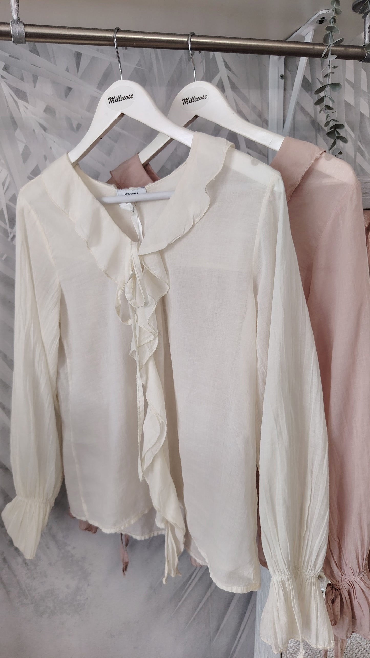 Blusa con rouches