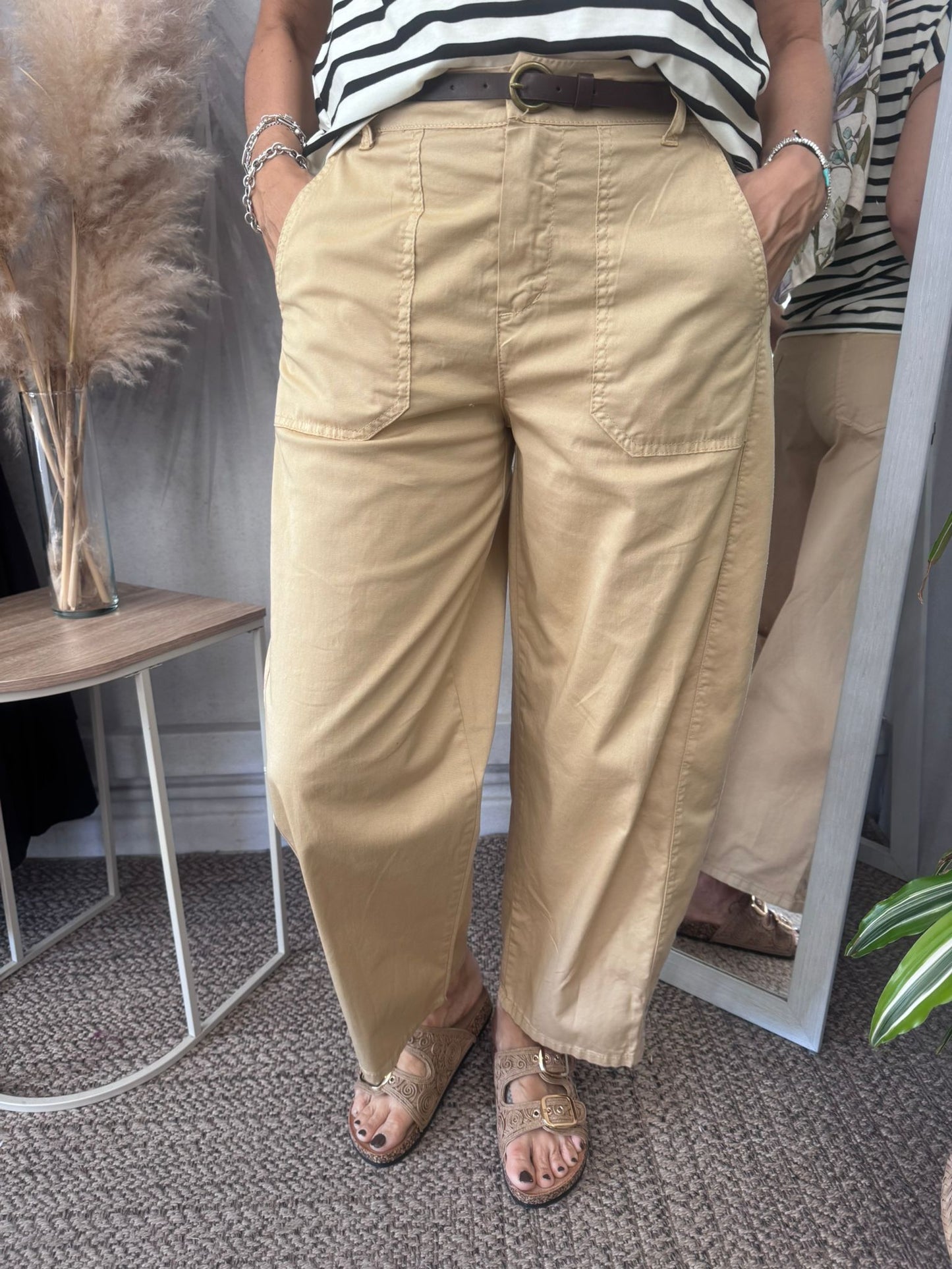 Pantalone baggy in cotone leggero