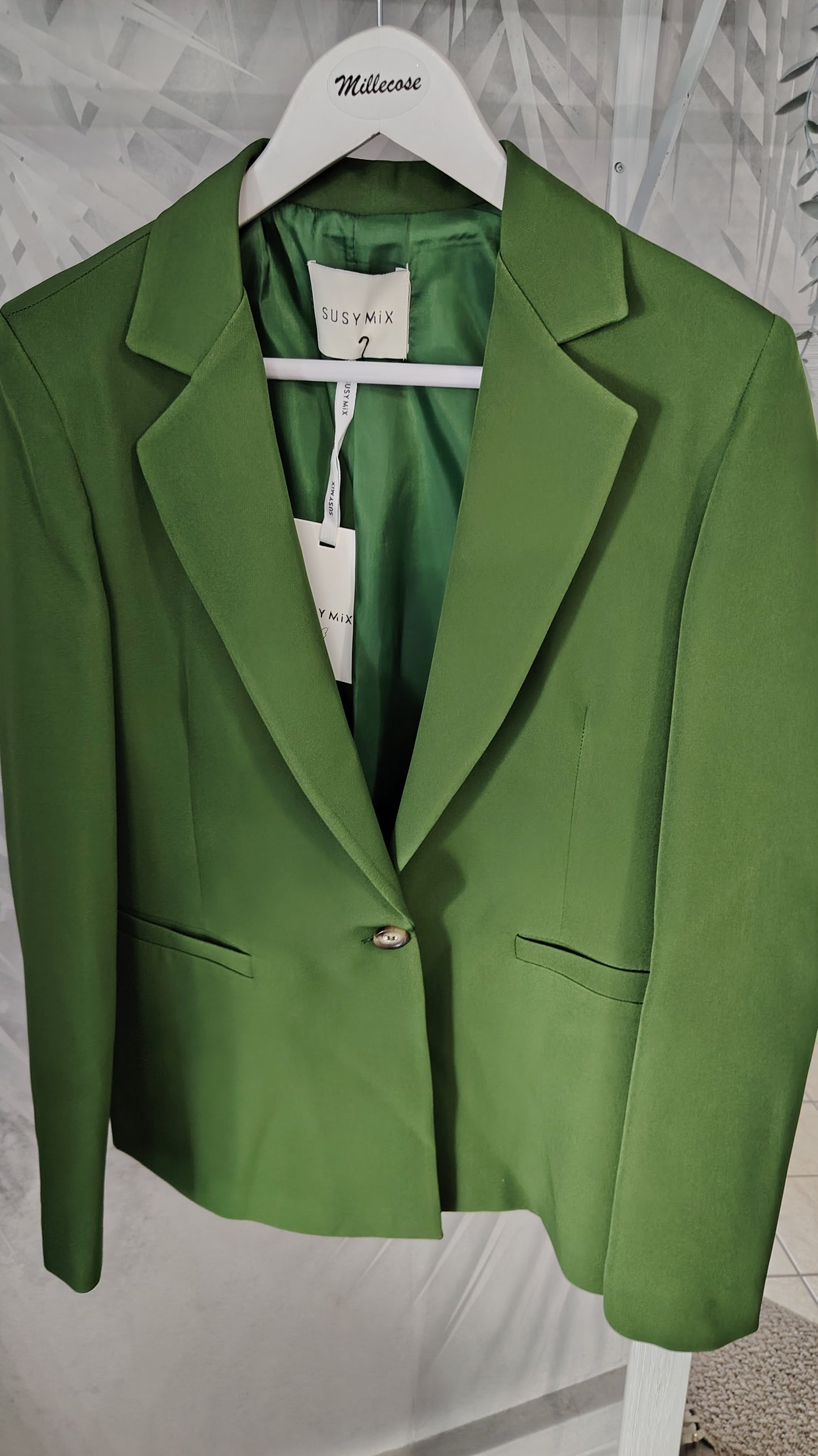 Blazer foderato ad un bottone