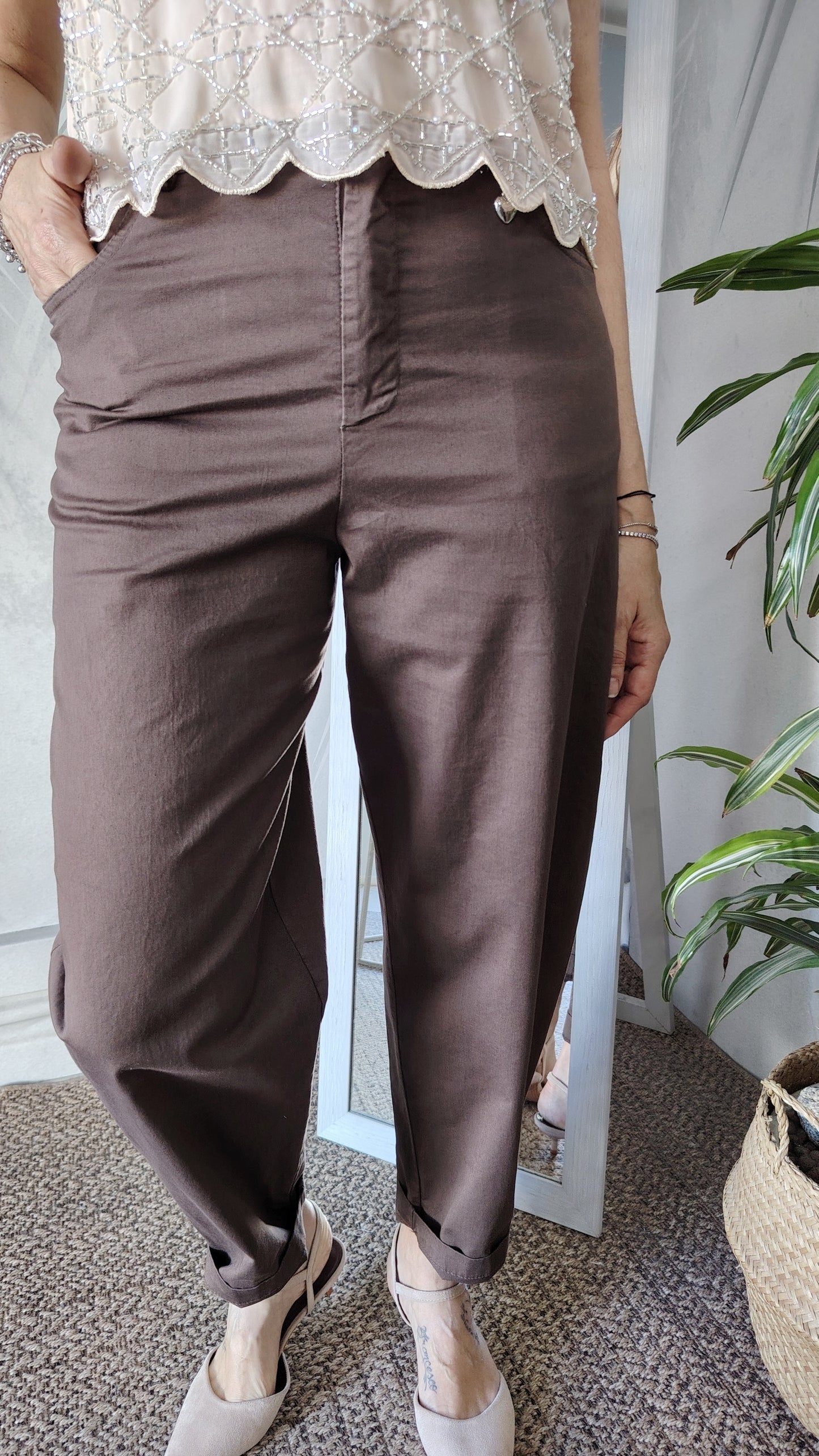 Pantalone baloon cotone