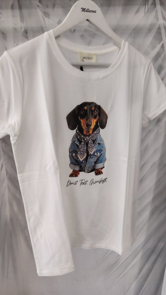 T-shirt Vicolo bassotto camicia