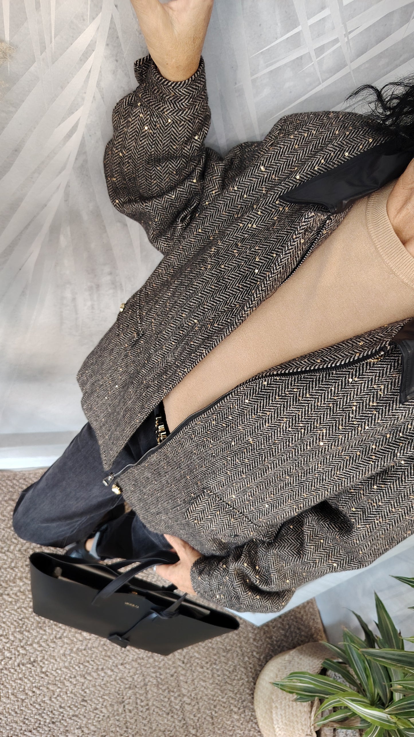 Giacca spinata paiette