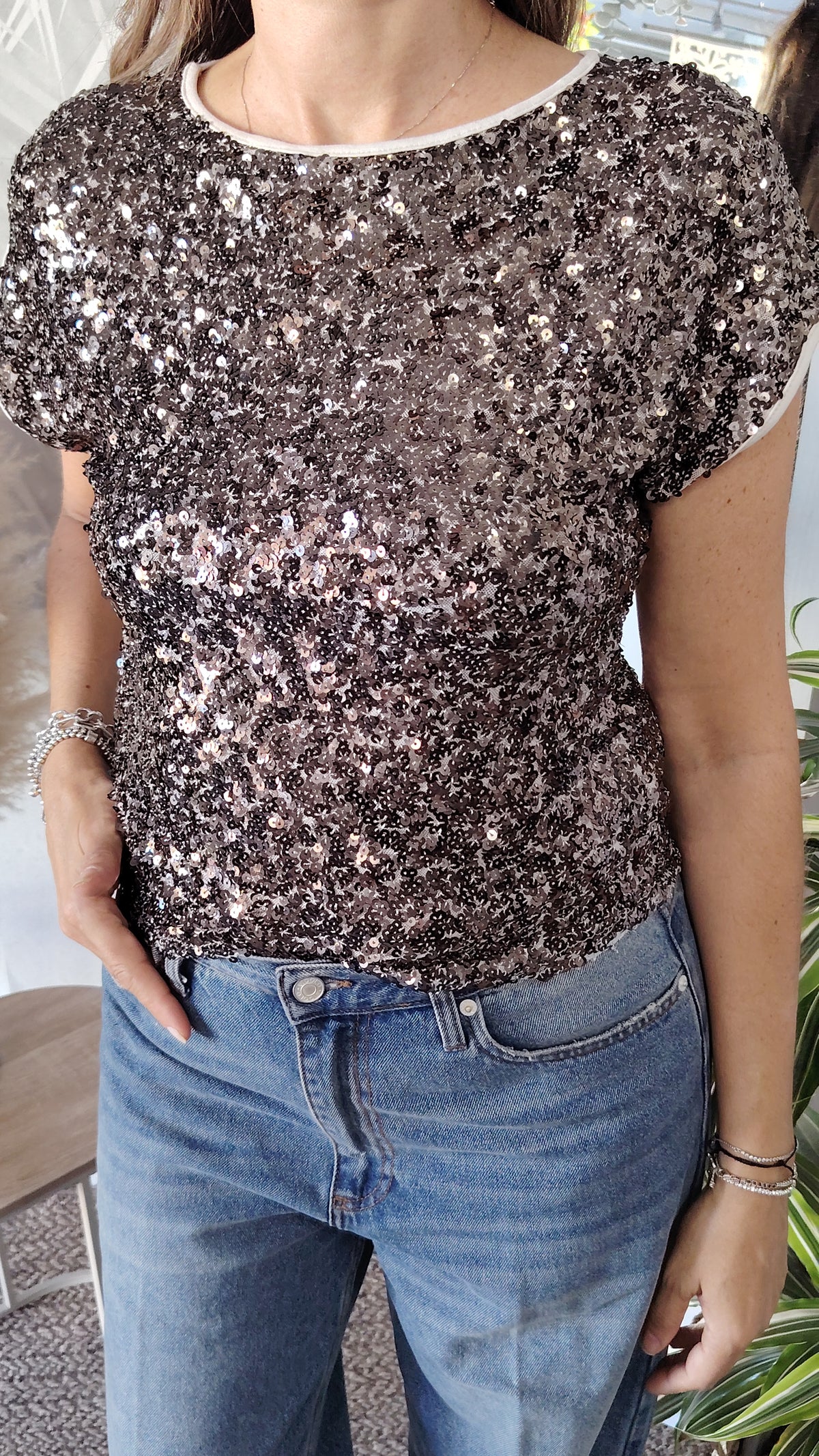 Maglia paillettes