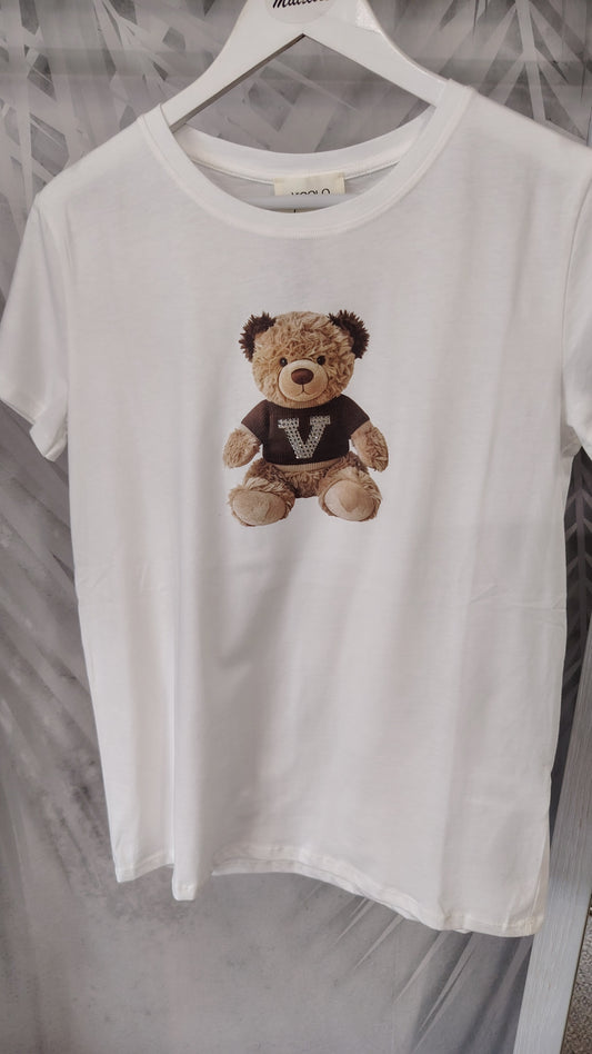 T-shirt Vicolo orsetto con pull