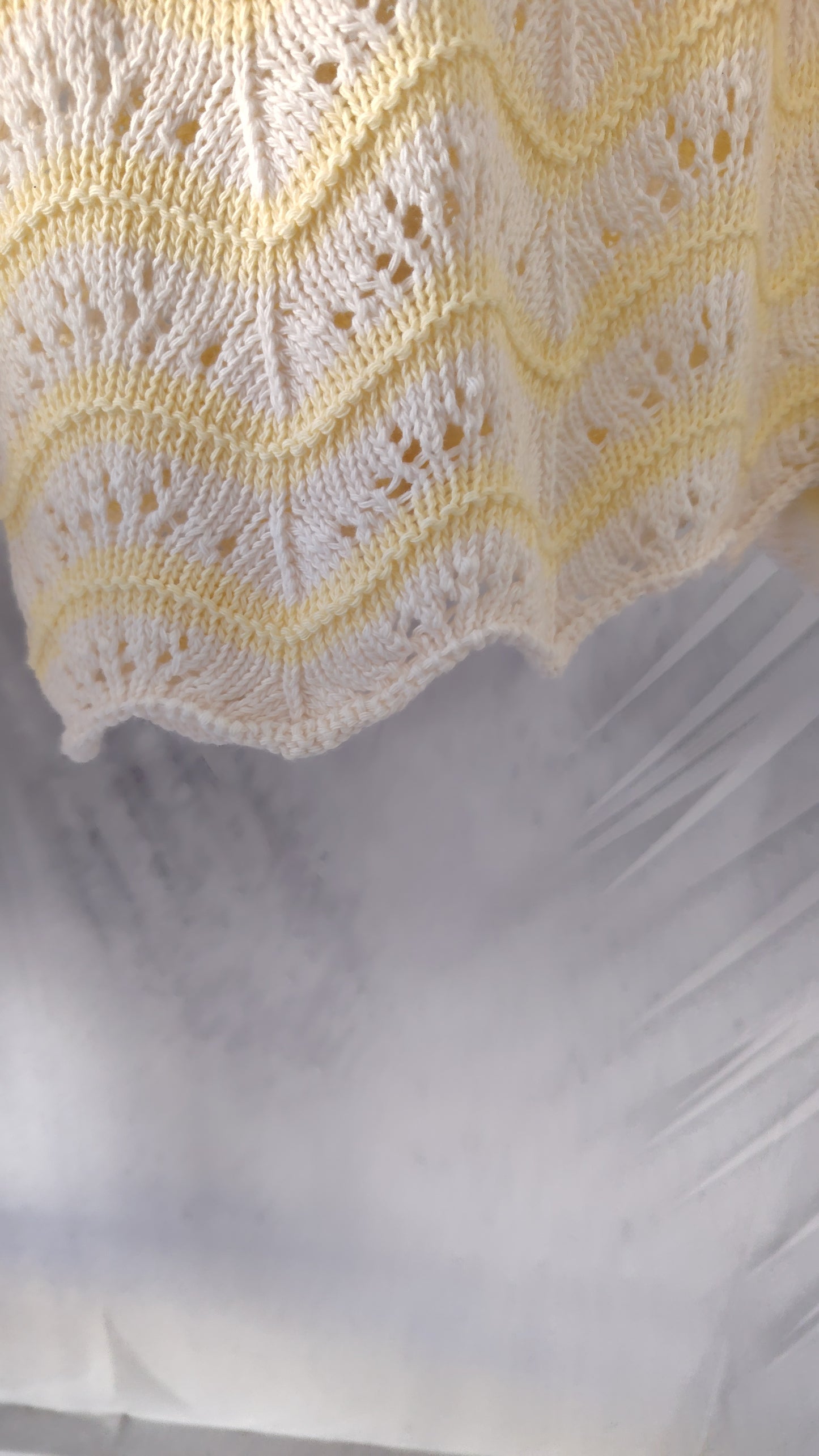 Pull punto pavone bicolore
