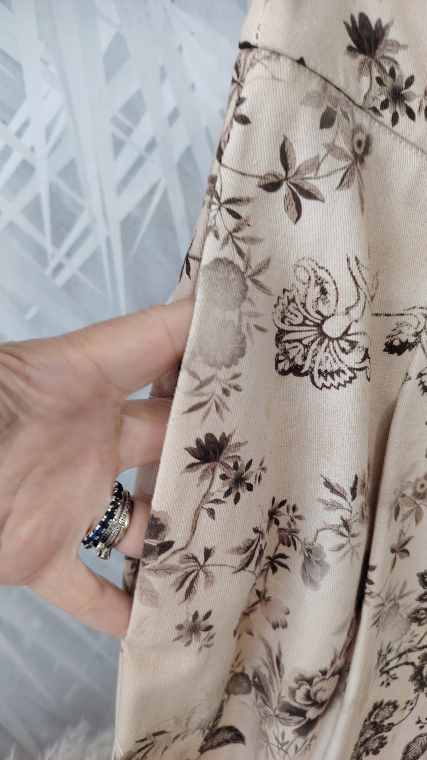 Pantalone fantasia floreale