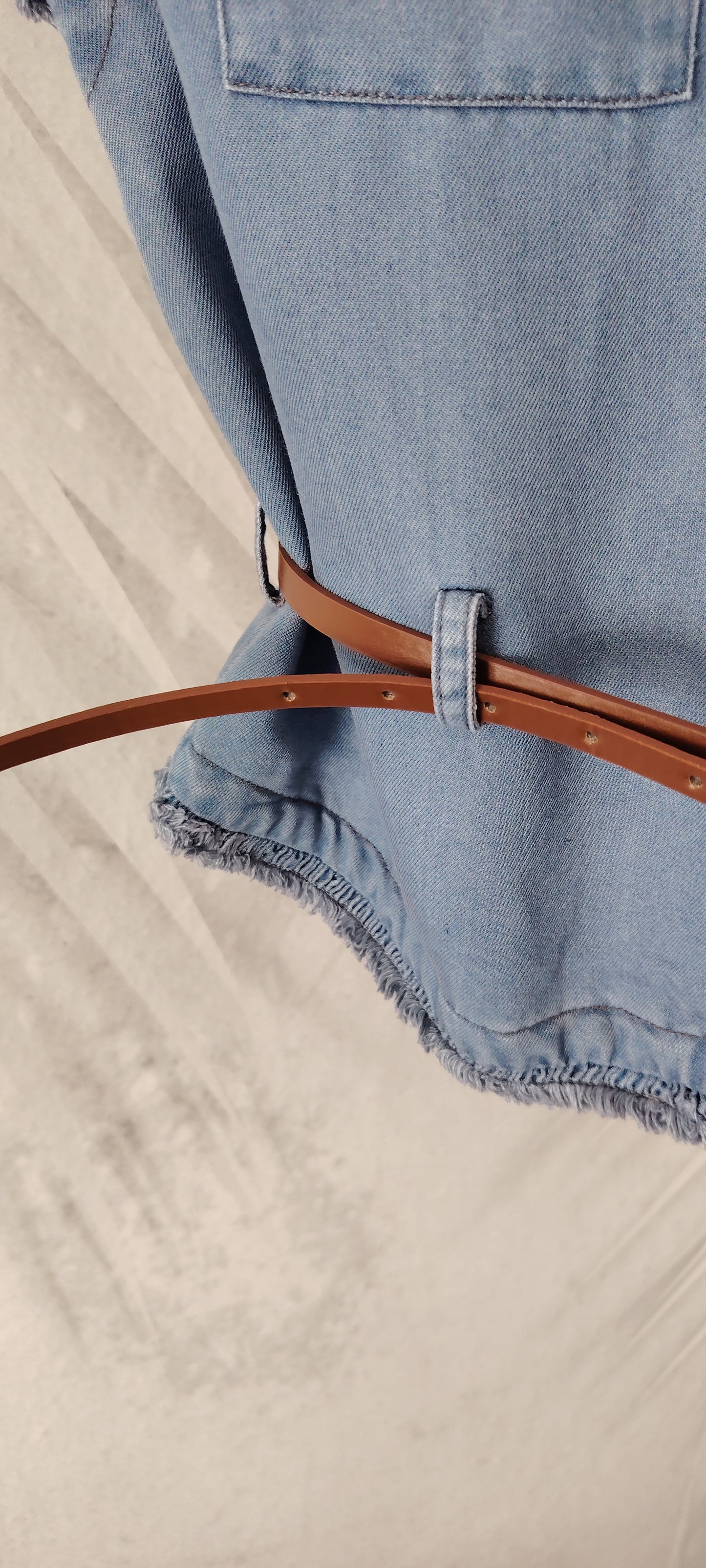 Gilet denim leggero