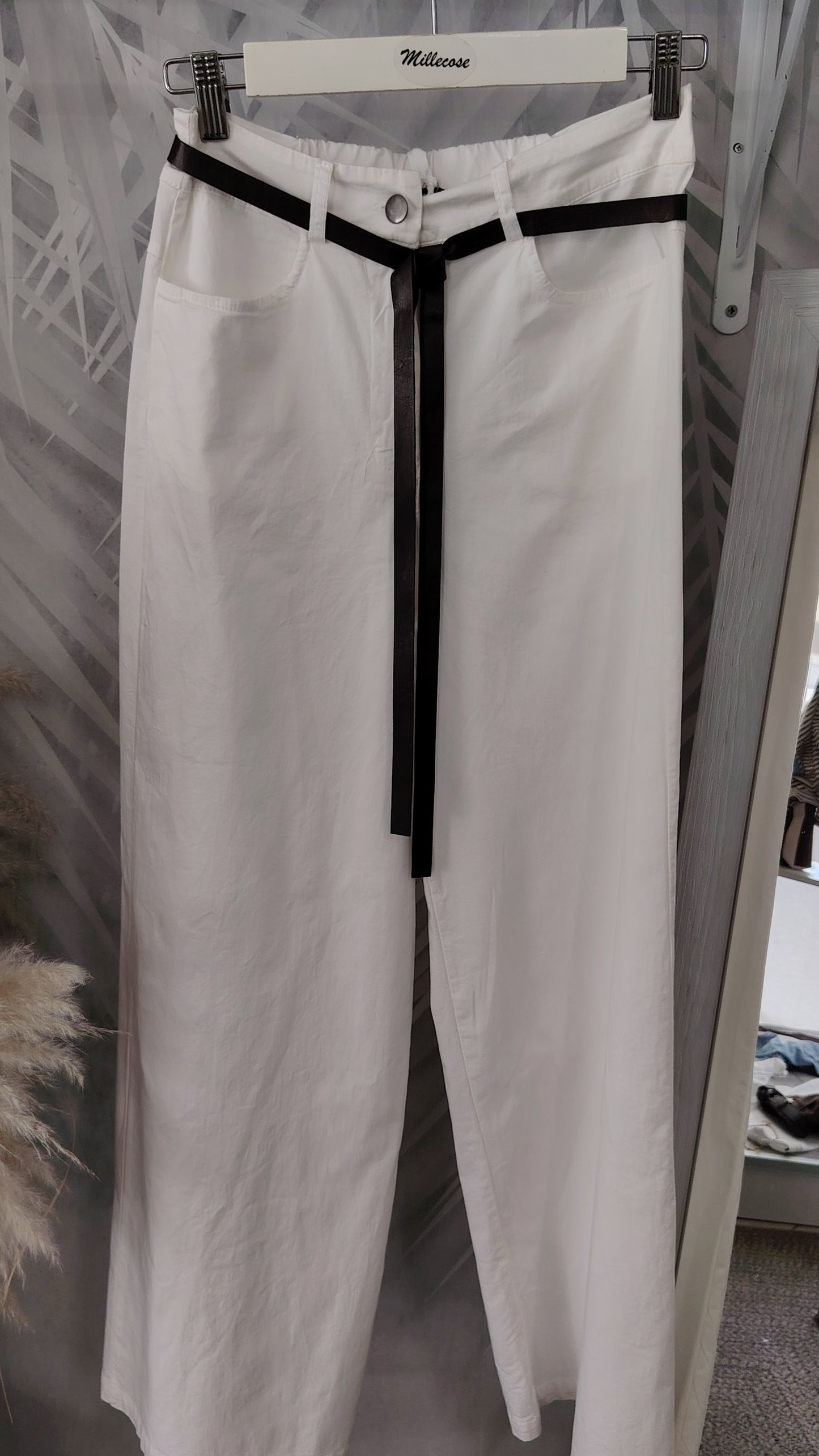 Pantaloni palazzo in cotone leggero