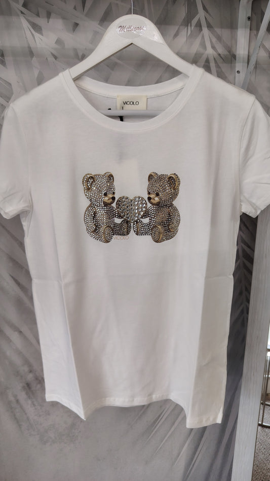T-shirt Vicolo coppia orsetti