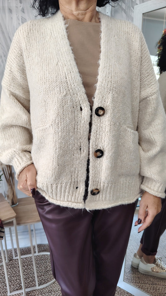 Cardigan lana alpaca