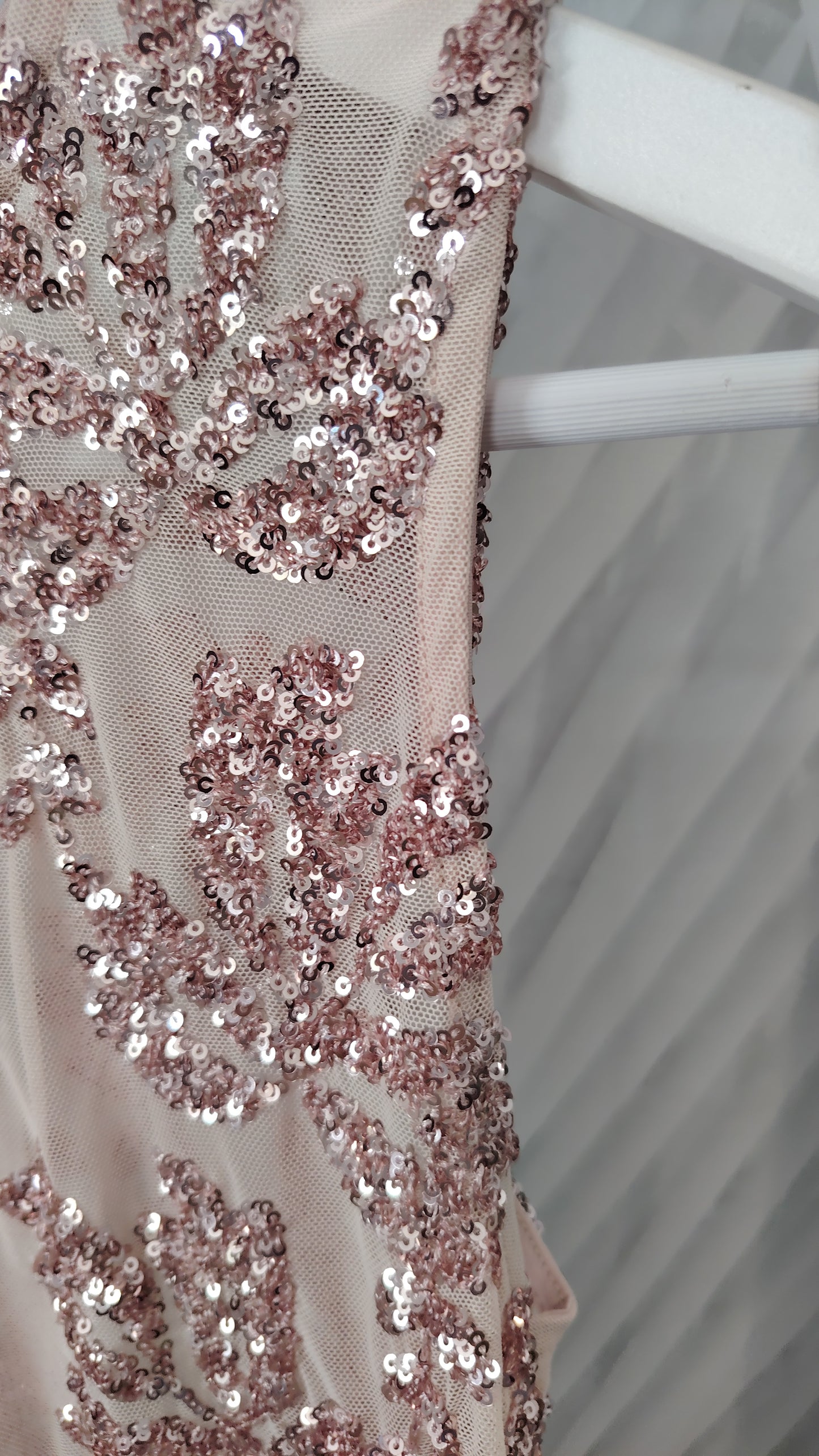 Canotta tulle e paillettes