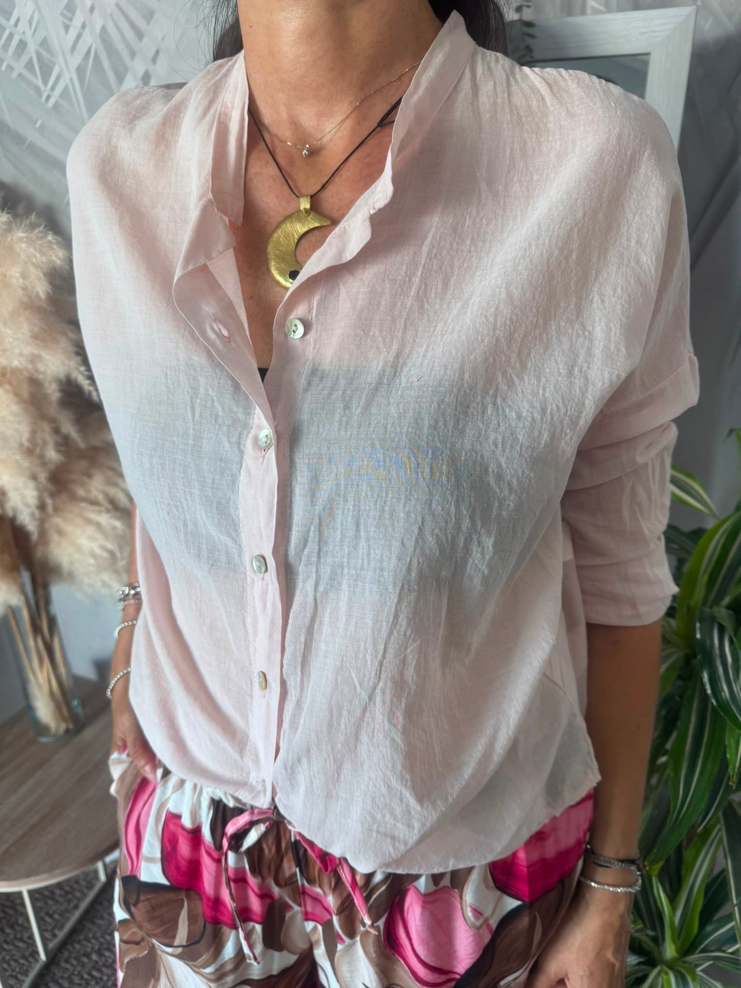 Camicia in mussola di cotone