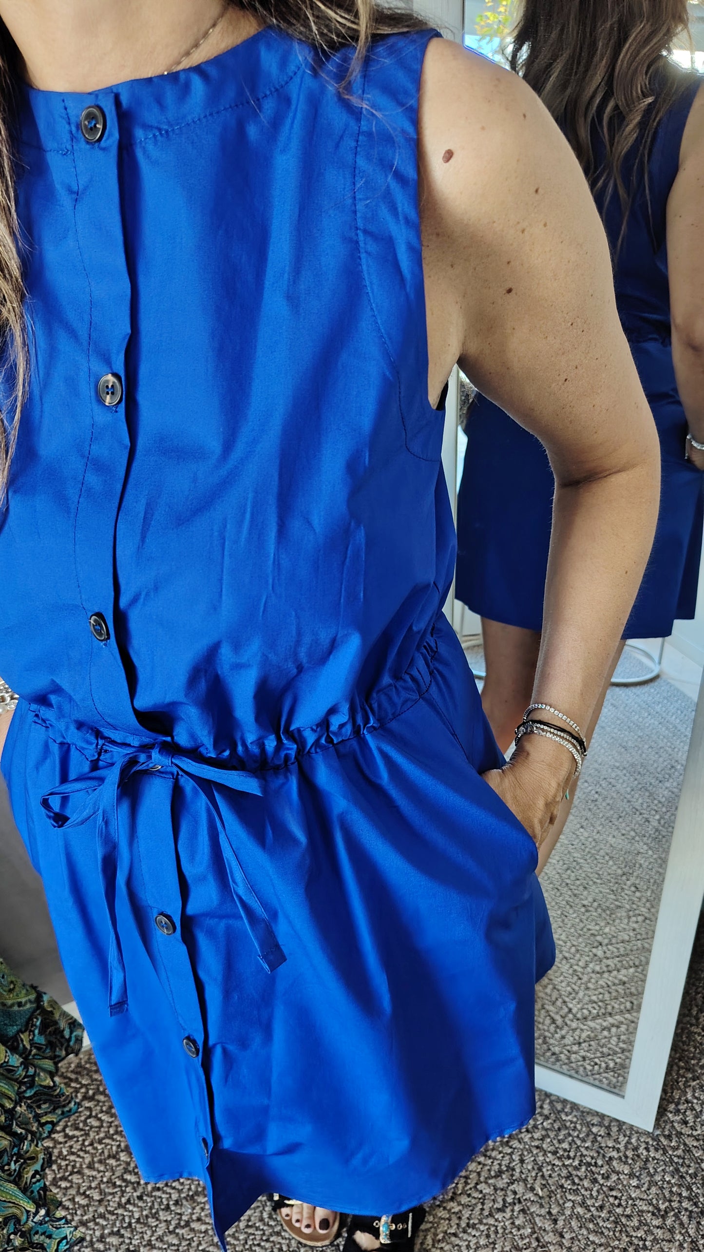 Abito abbottonato con coulisse