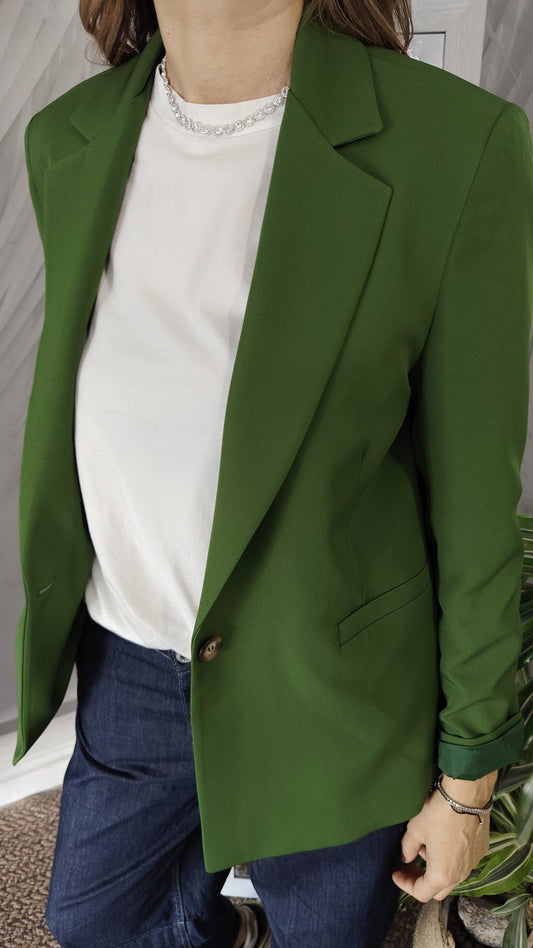 Blazer foderato ad un bottone