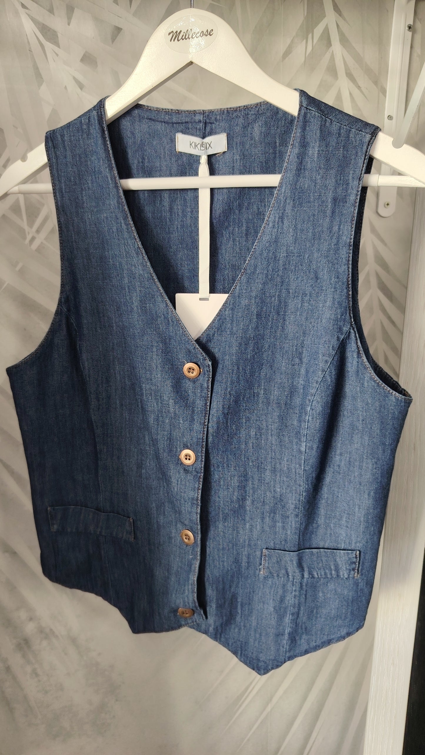 Gilet chambray