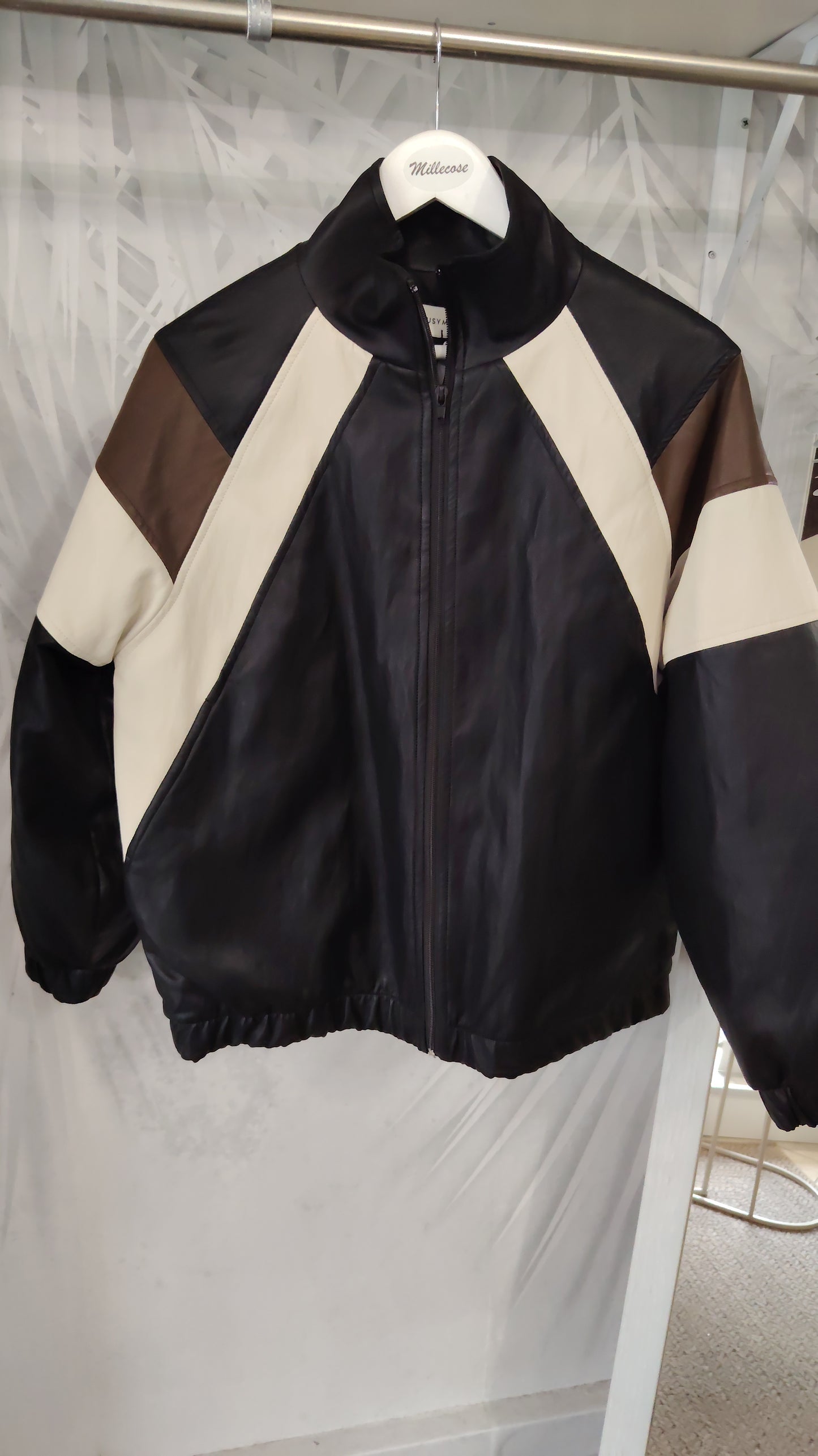 Giubbino bomber ecopelle