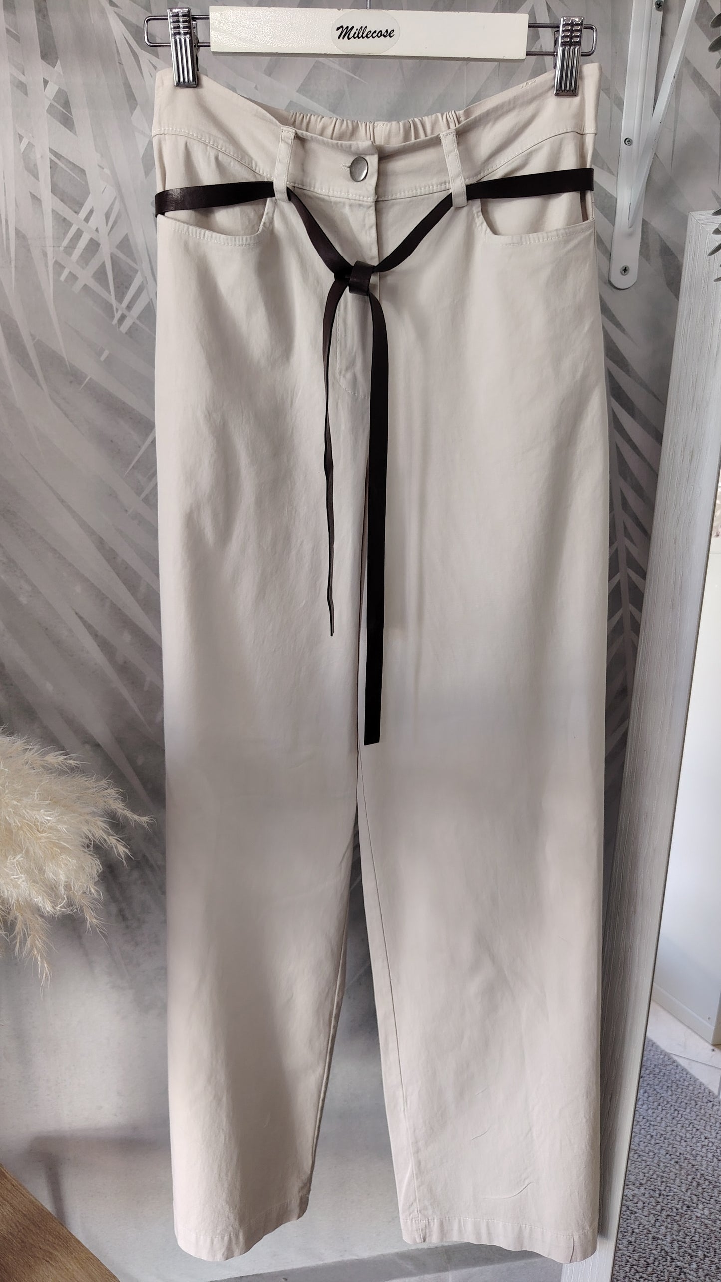 Pantaloni palazzo in cotone leggero