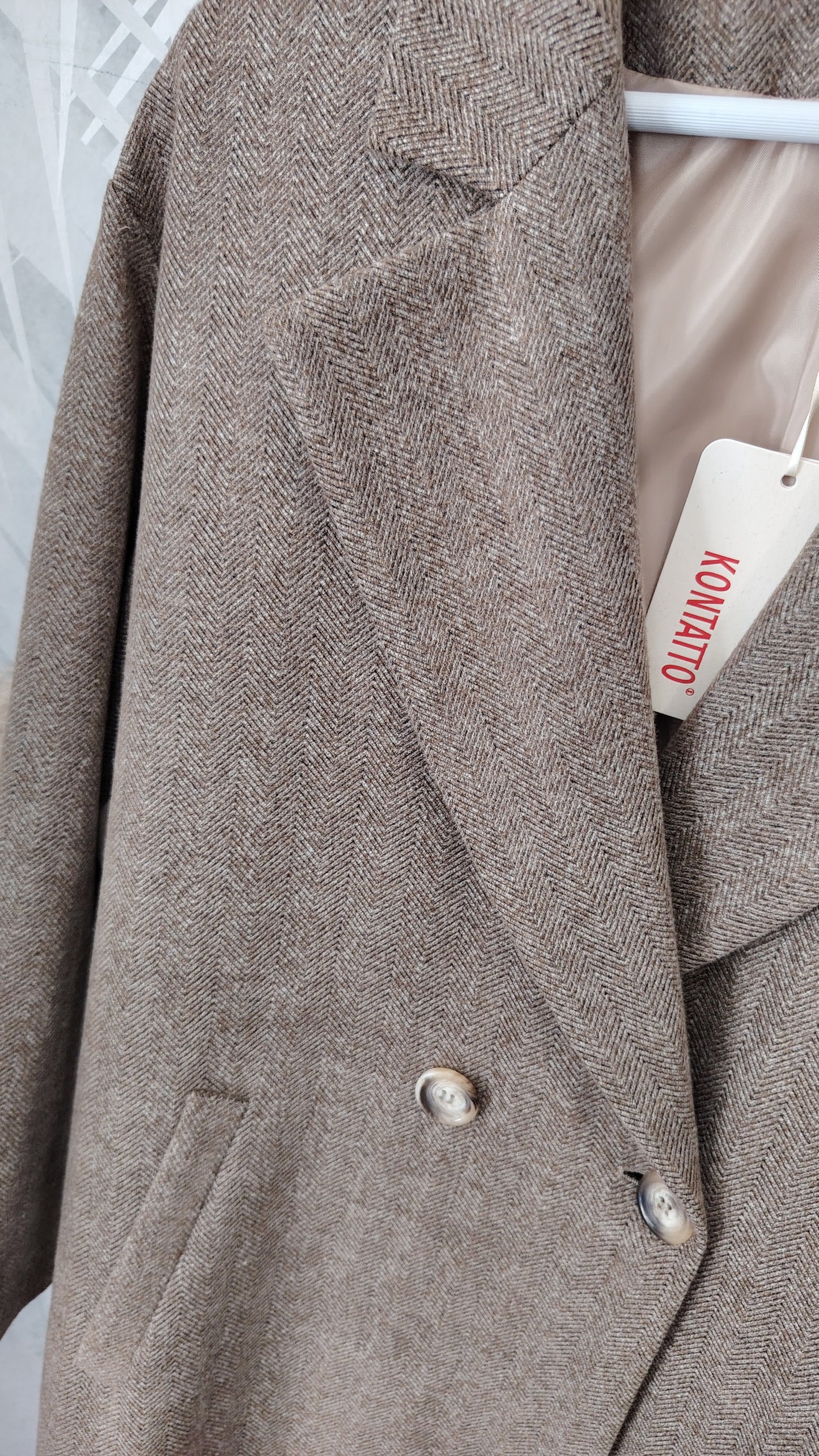 Cappotto bicolor
