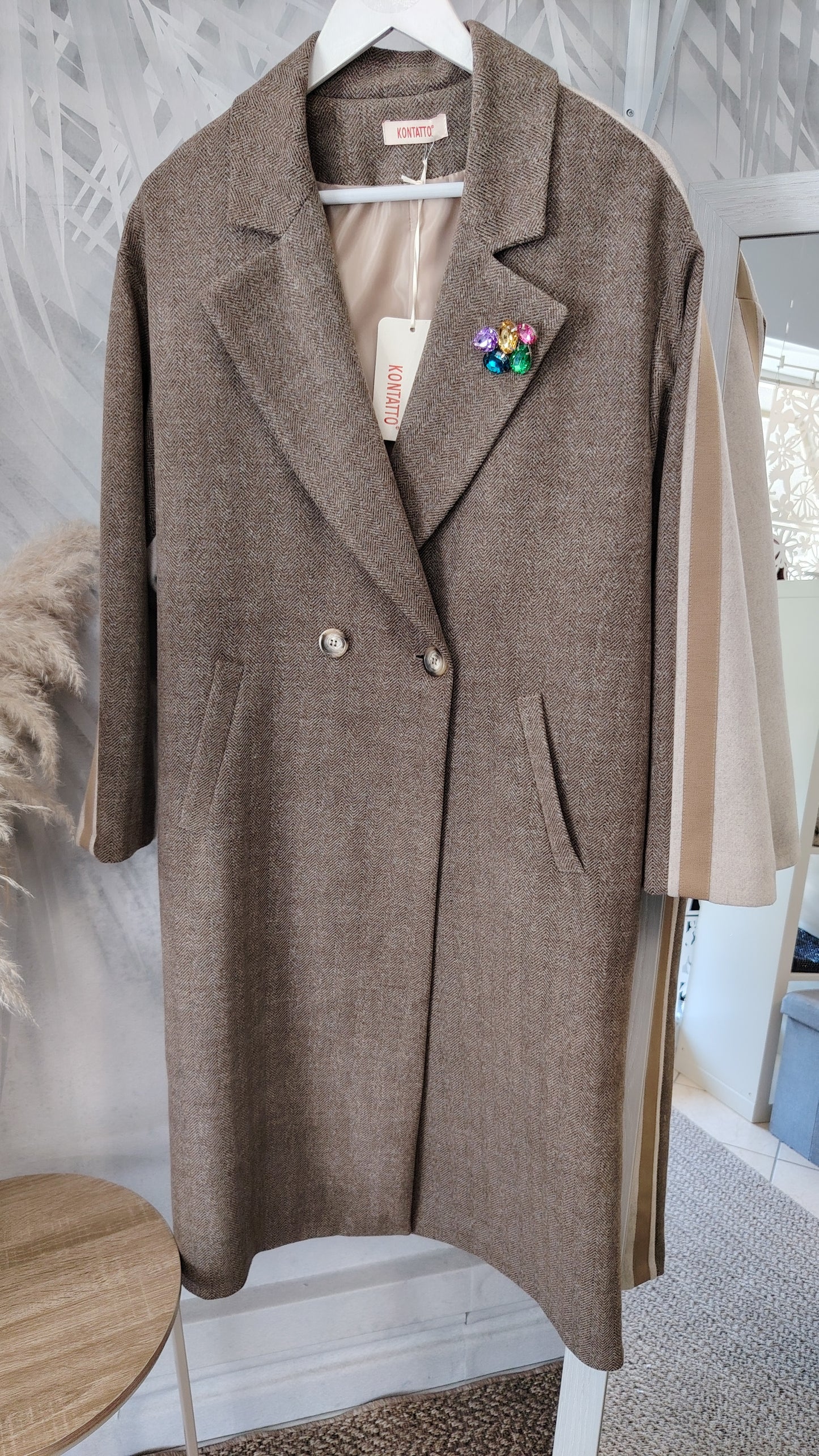 Cappotto bicolor