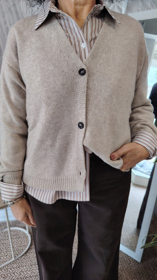 Cardigan misto cachemire