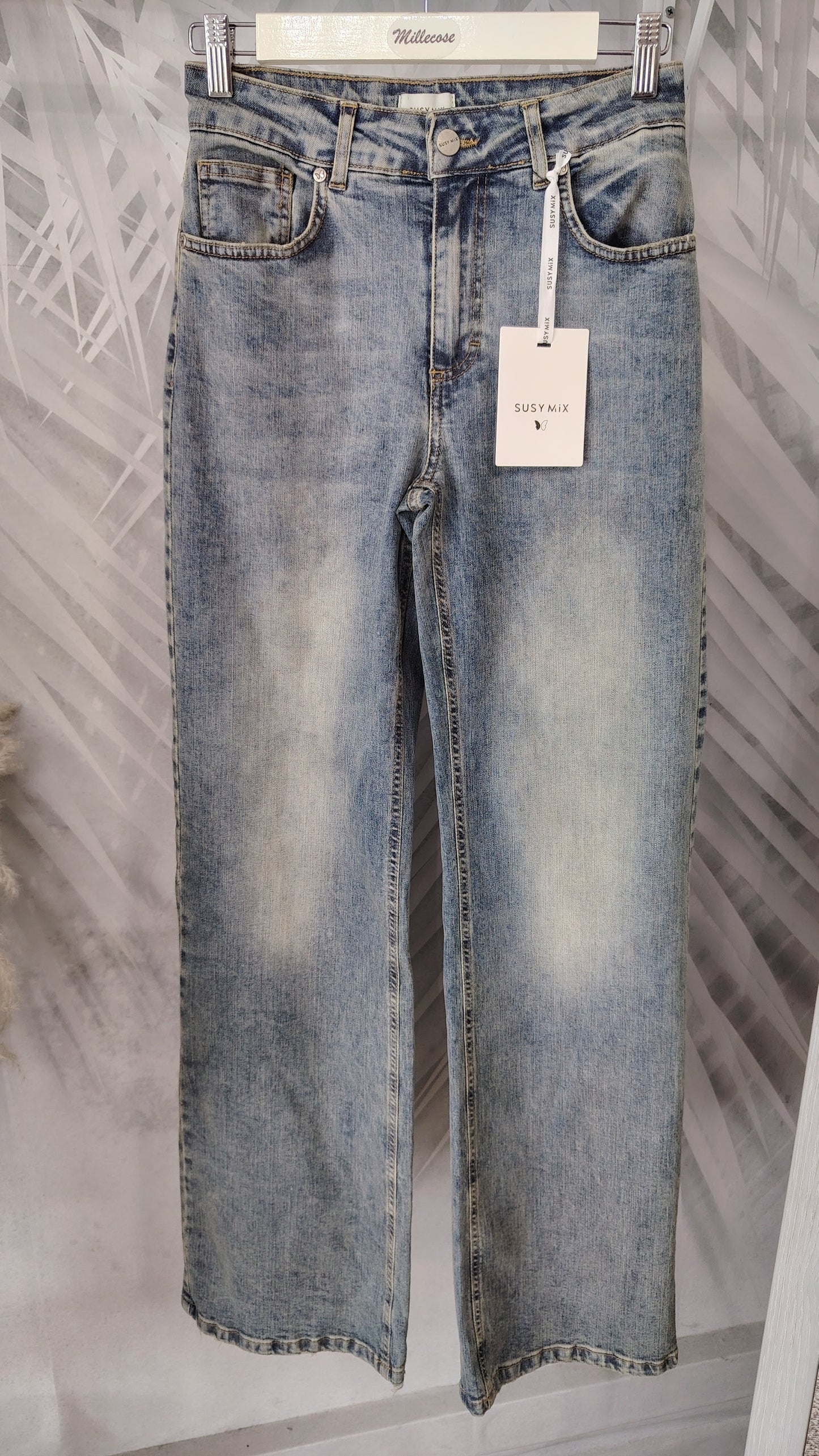 Jeans straigh leg Erika sabbiato