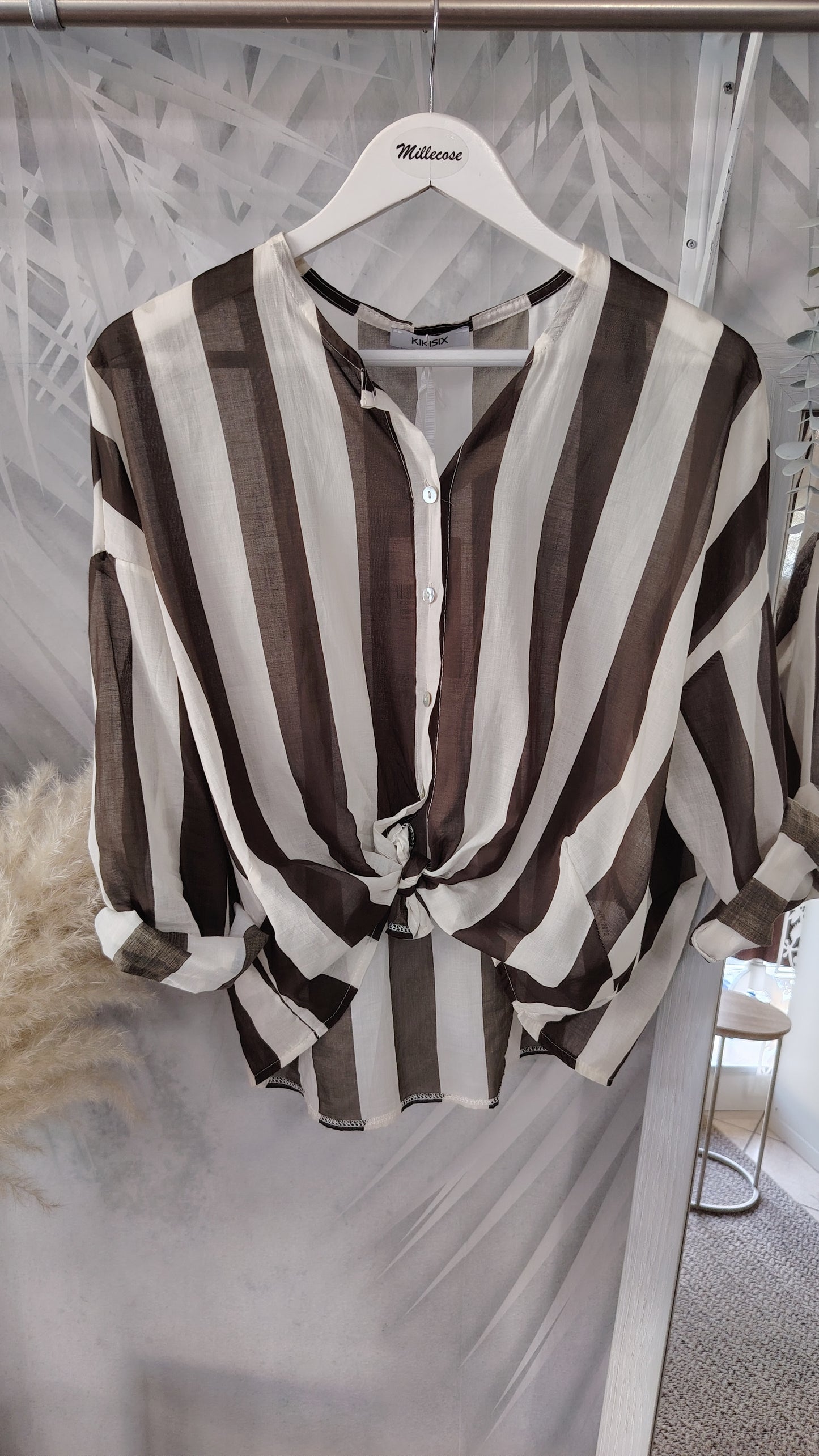 Camicia righe mussola