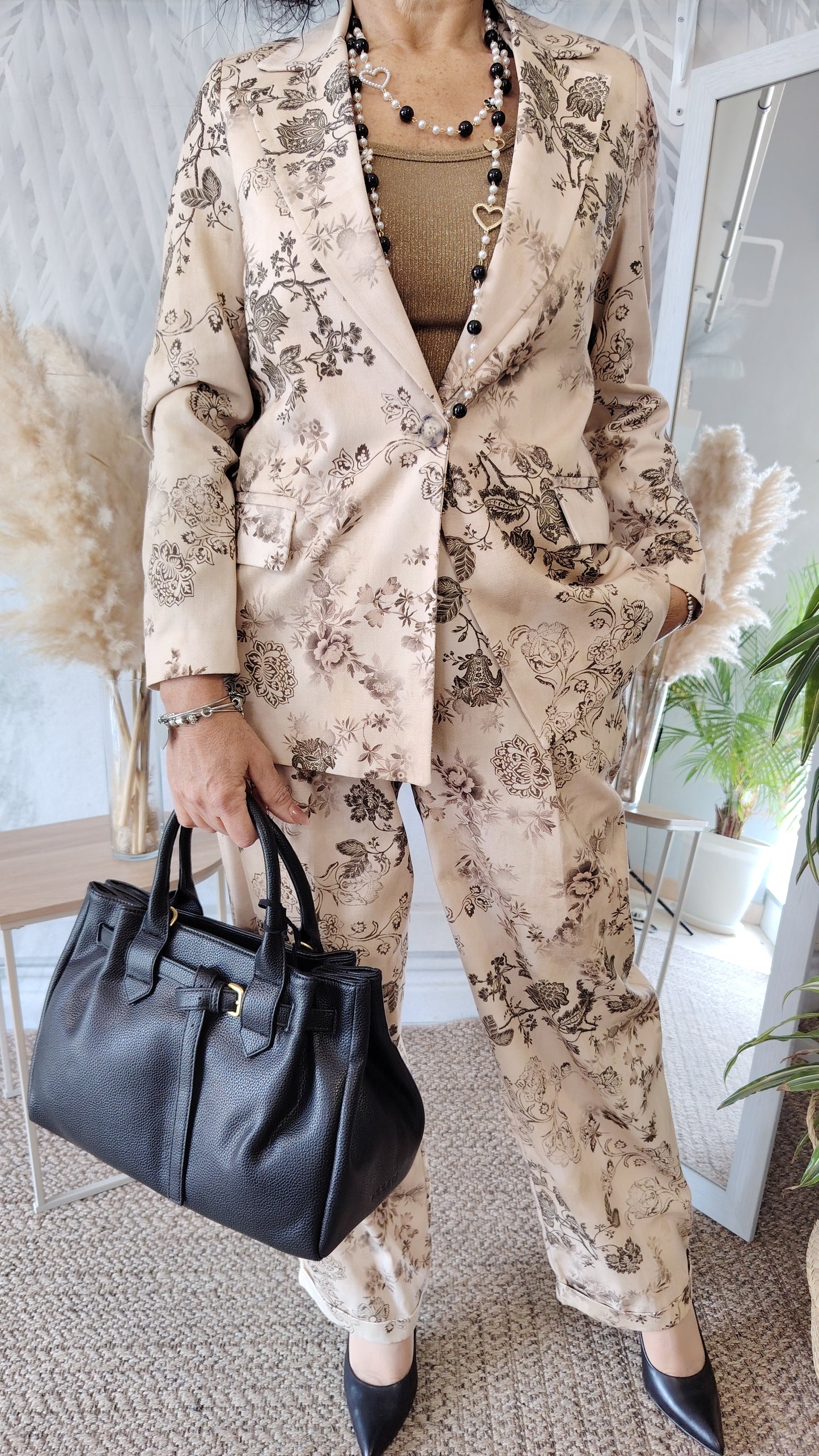 Pantalone fantasia floreale