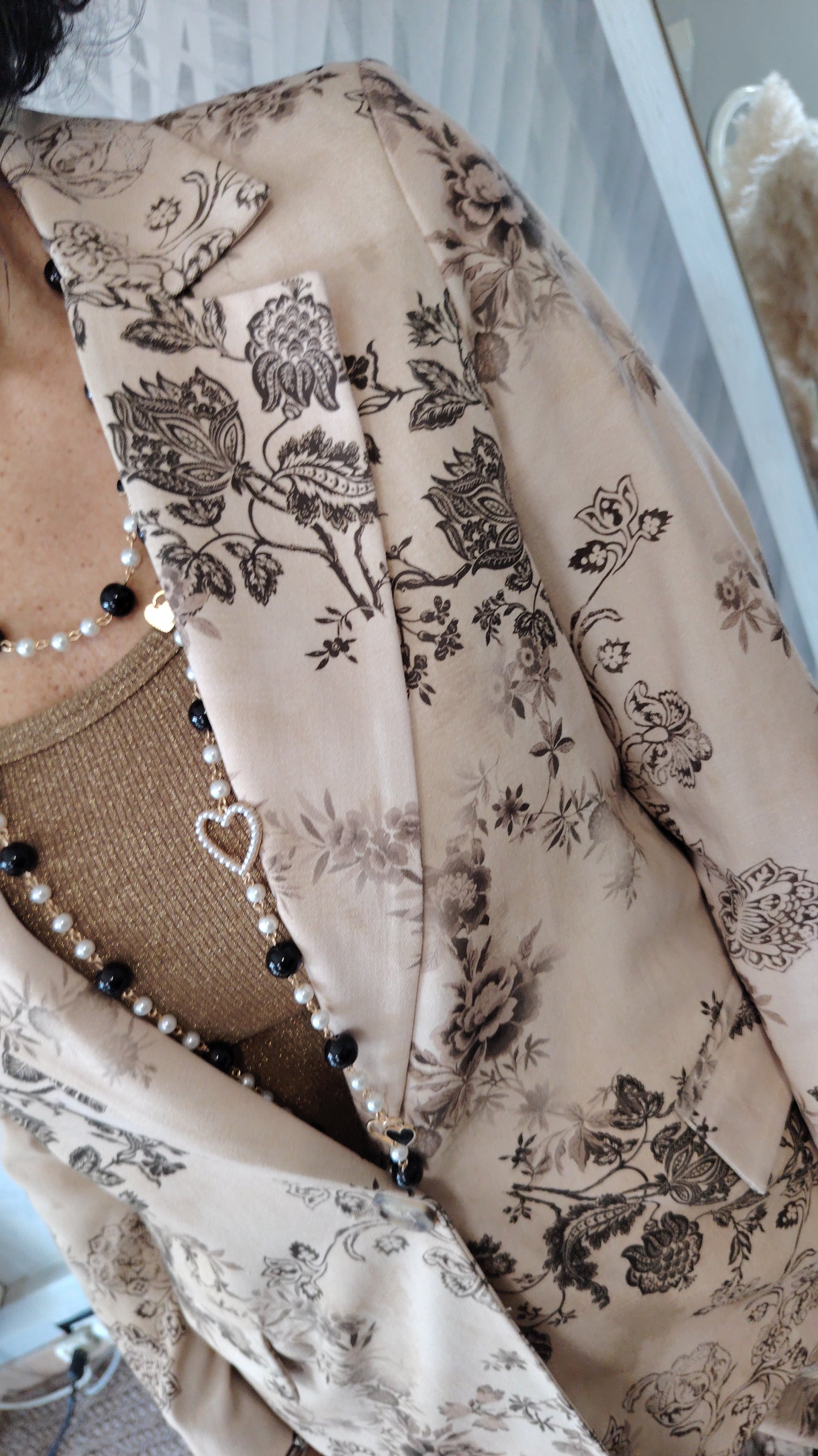 Giacca fantasia floreale