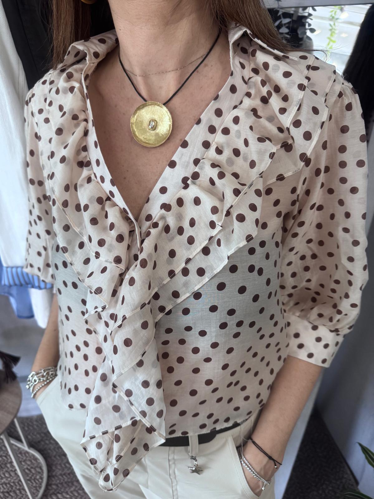 Camicia a pois